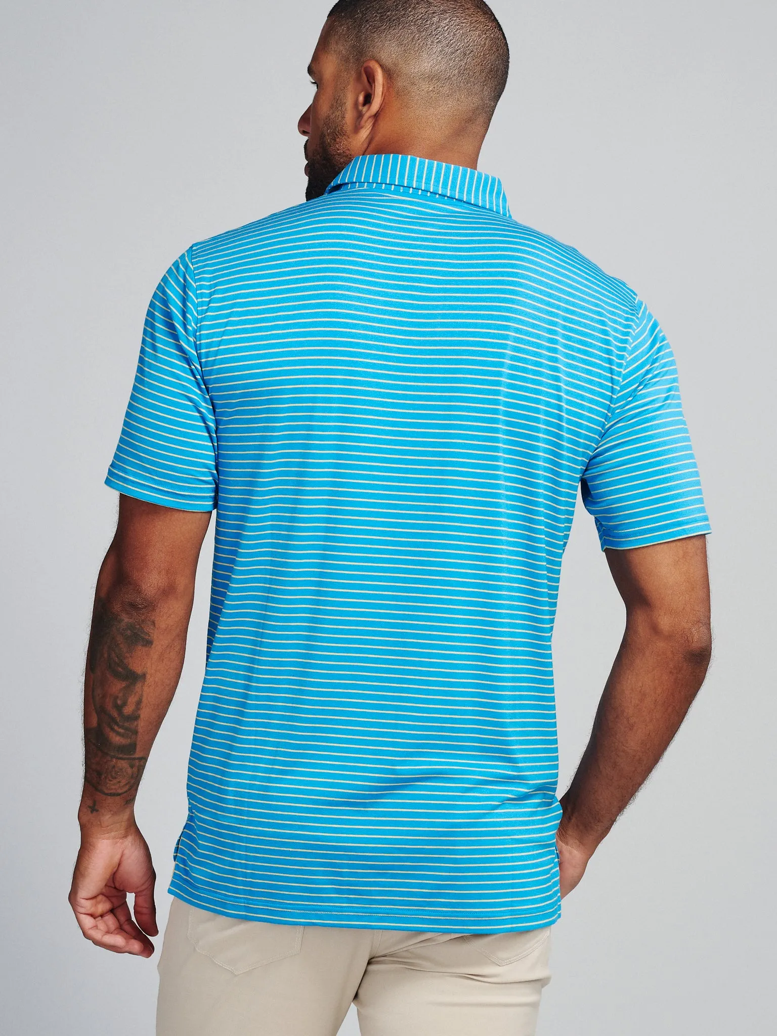 Cloud Golf Polo Brookline Stripe