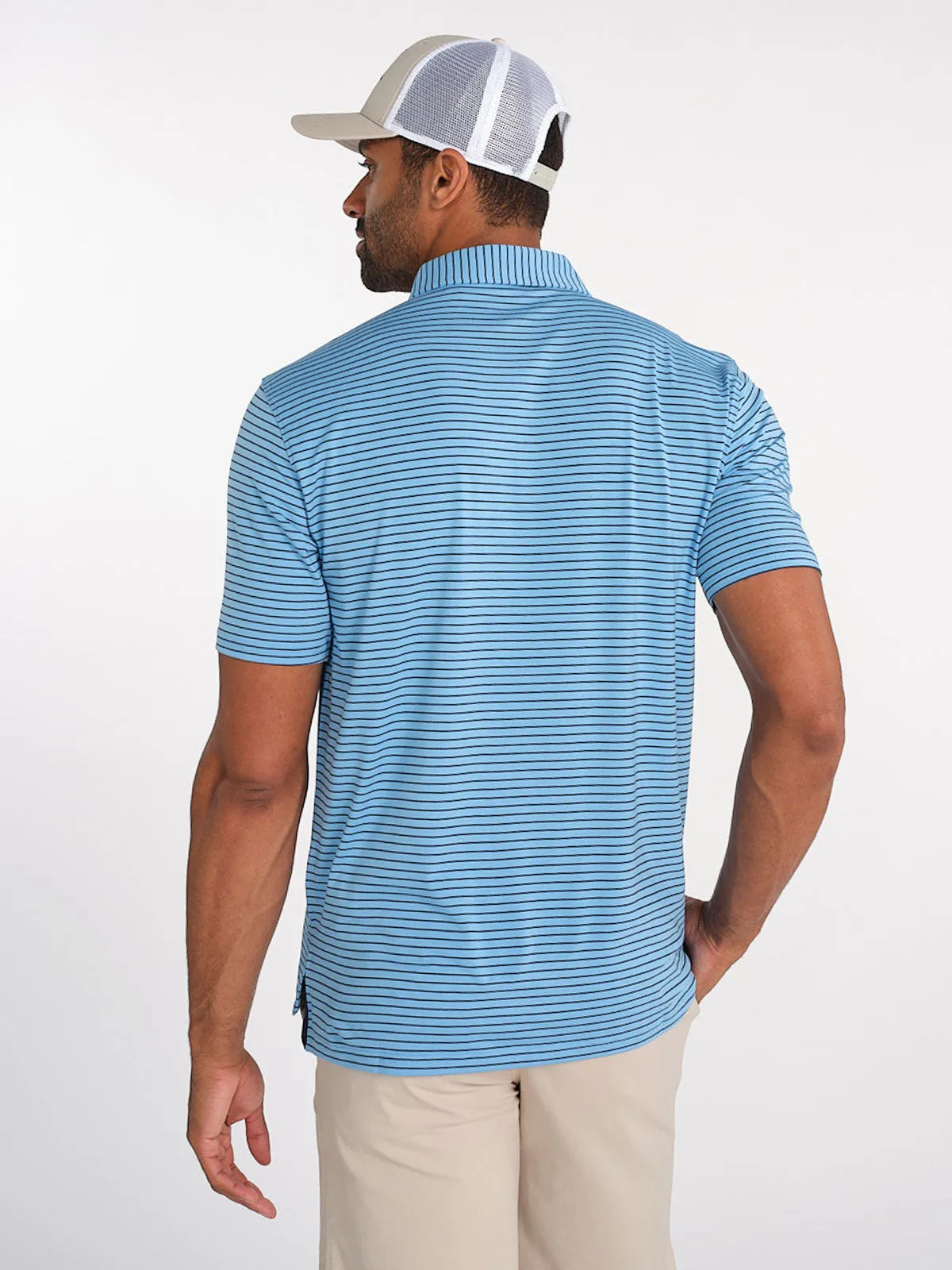 Cloud Golf Polo Brookline Stripe