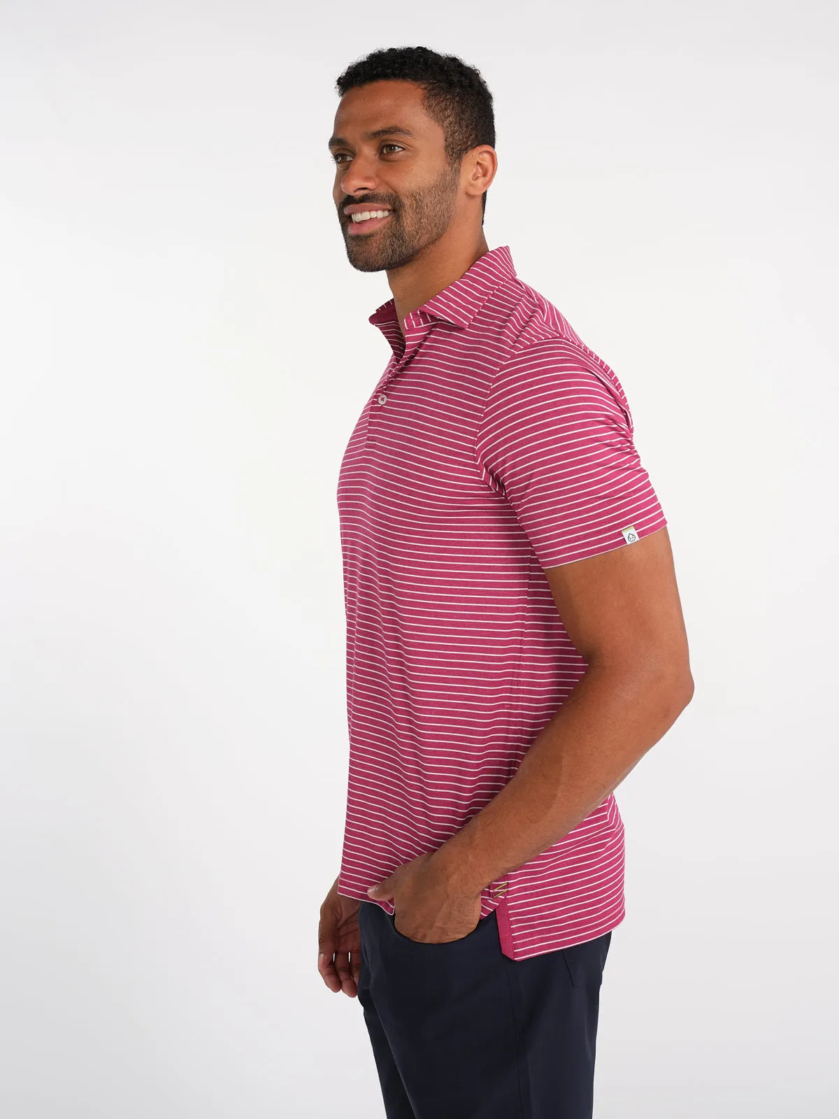 Cloud Golf Polo Brookline Stripe