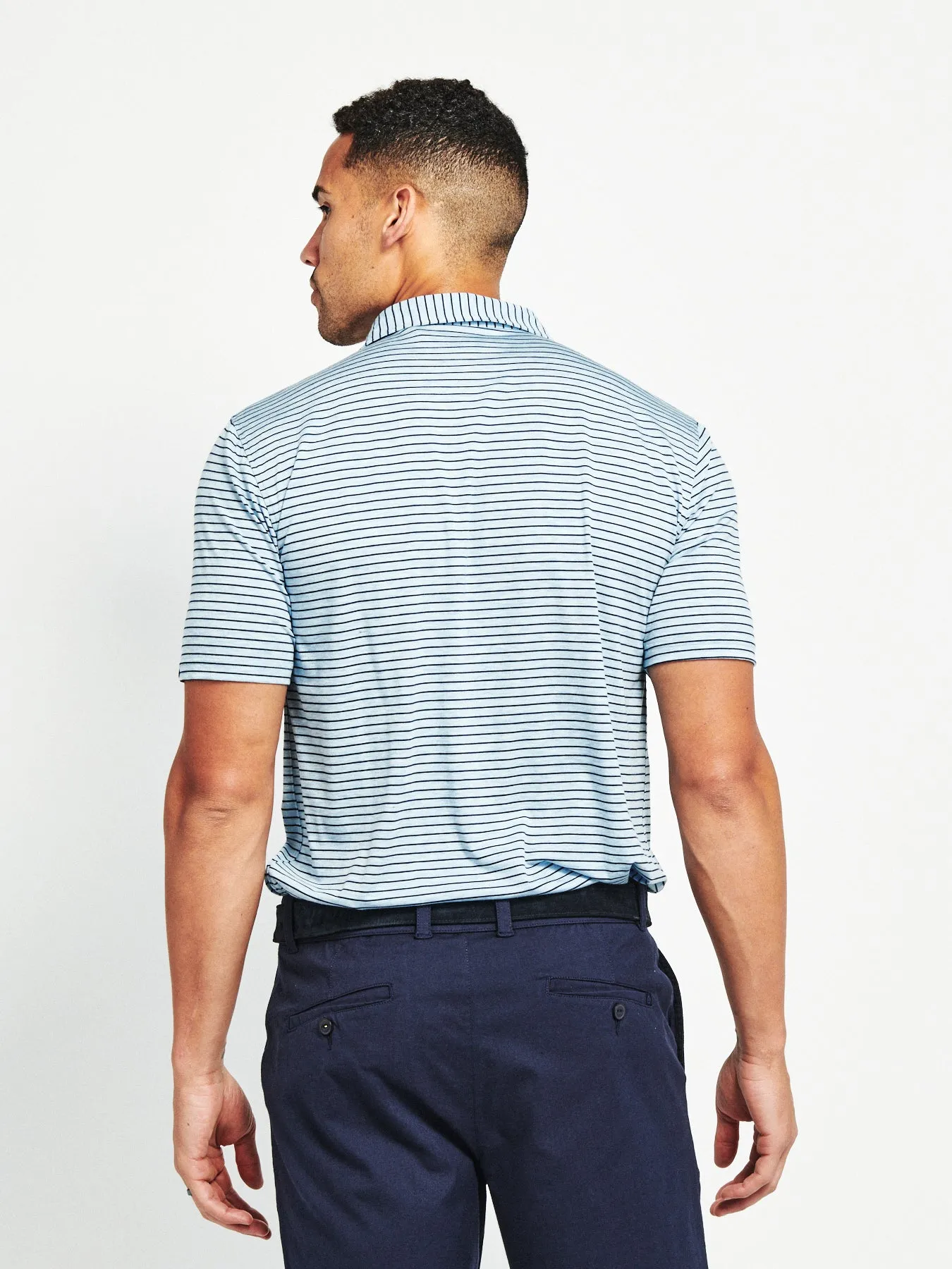 Cloud Golf Polo Brookline Stripe