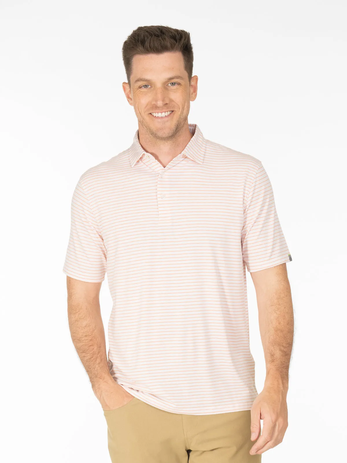 Cloud Golf Polo Brookline Stripe