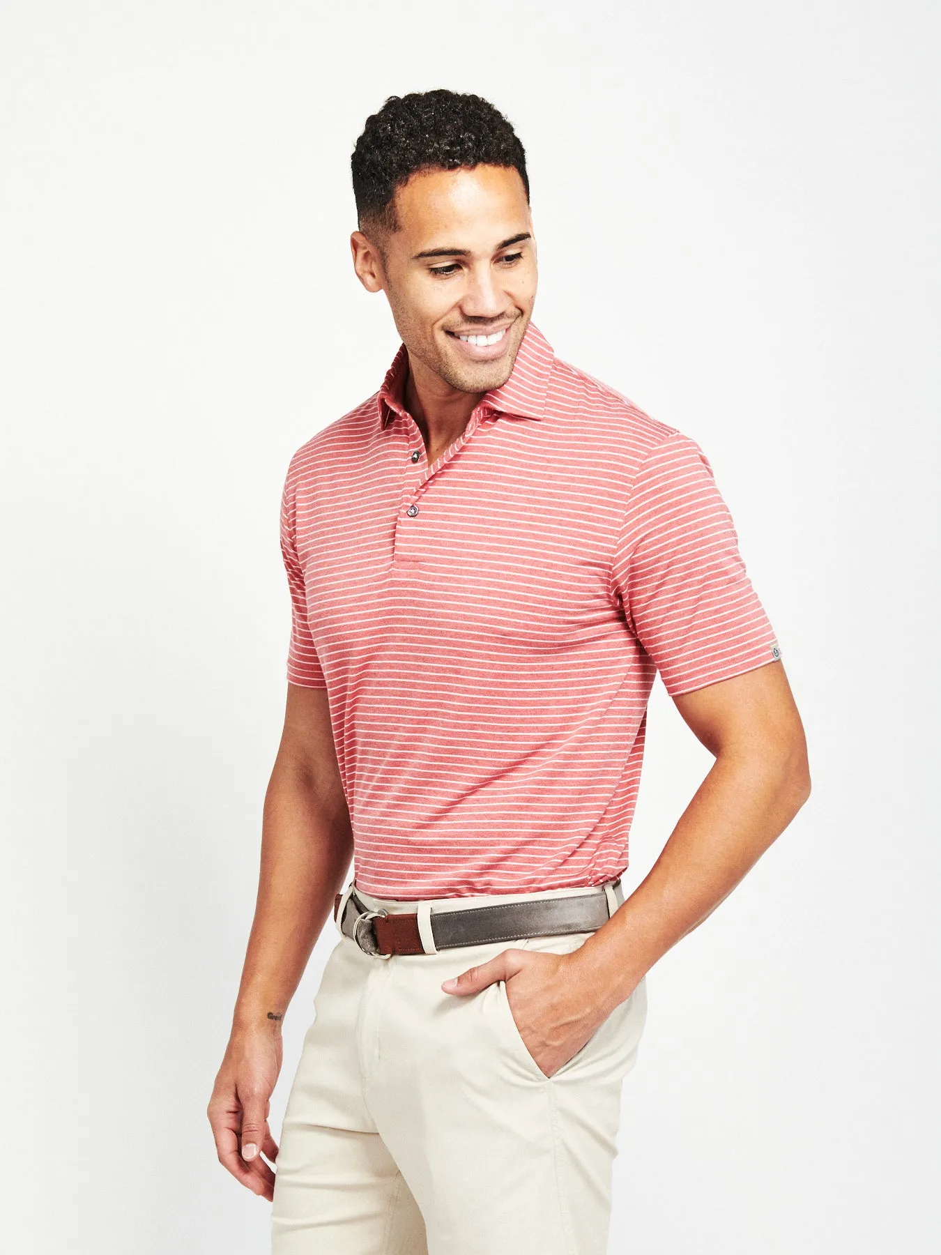 Cloud Golf Polo Brookline Stripe