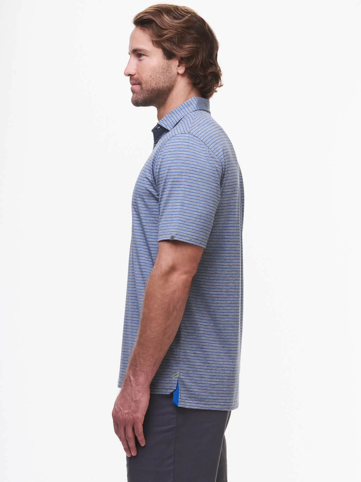 Cloud Golf Polo Brookline Stripe