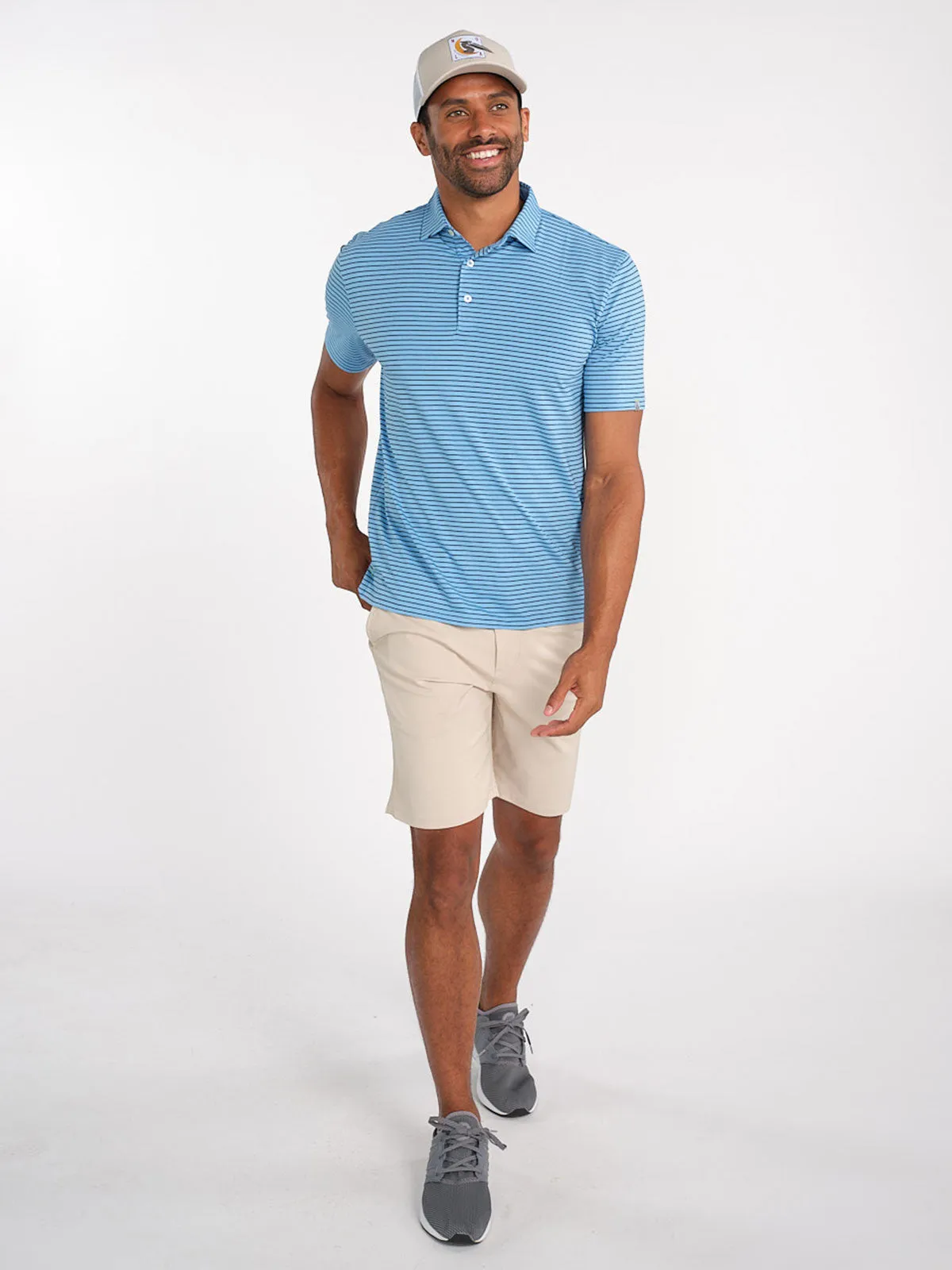 Cloud Golf Polo Brookline Stripe