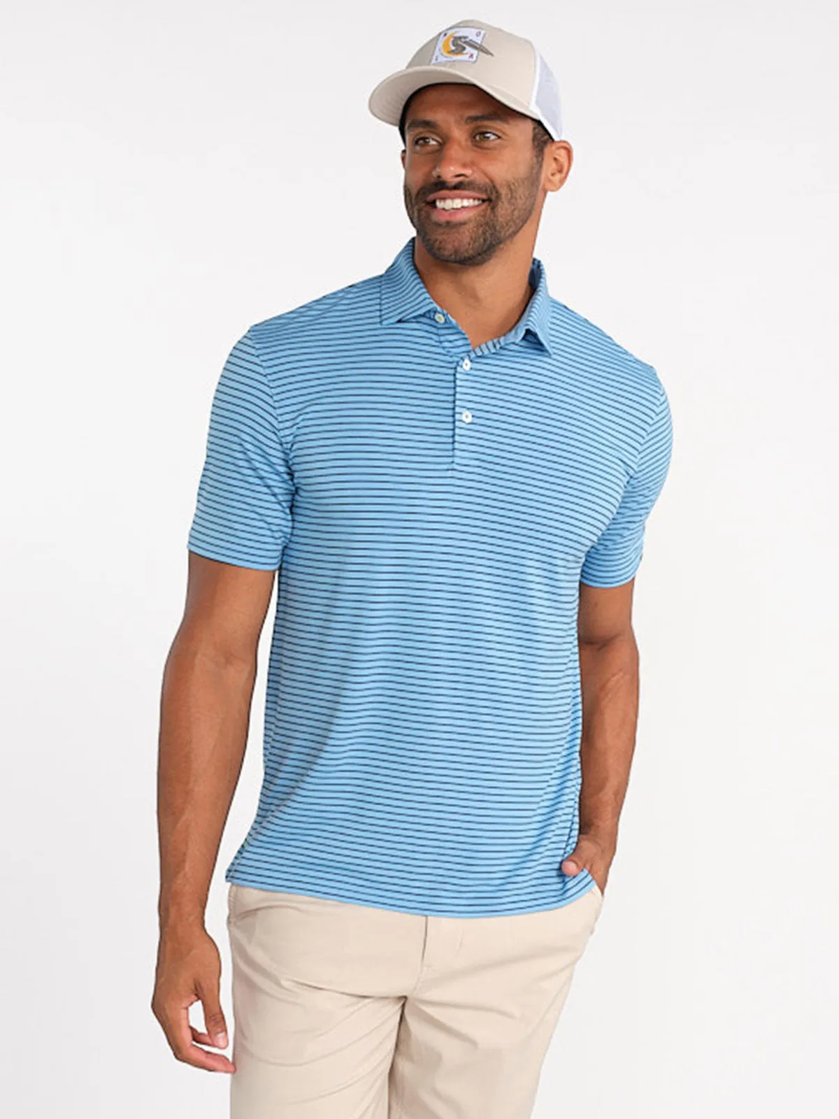 Cloud Golf Polo Brookline Stripe