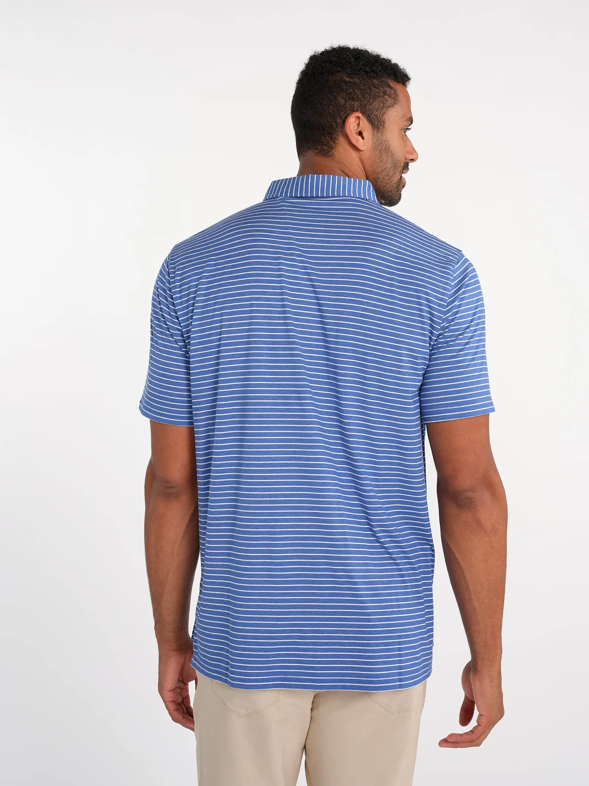 Cloud Golf Polo Brookline Stripe