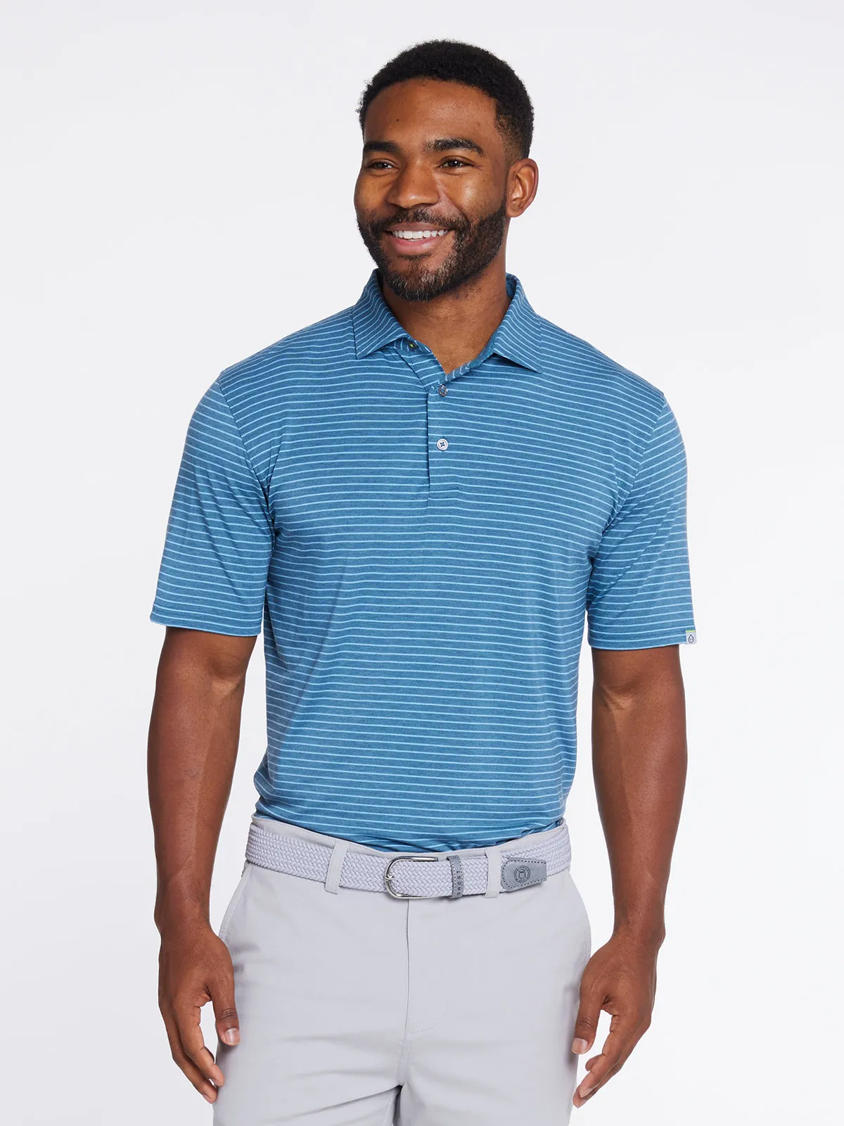 Cloud Golf Polo Brookline Stripe