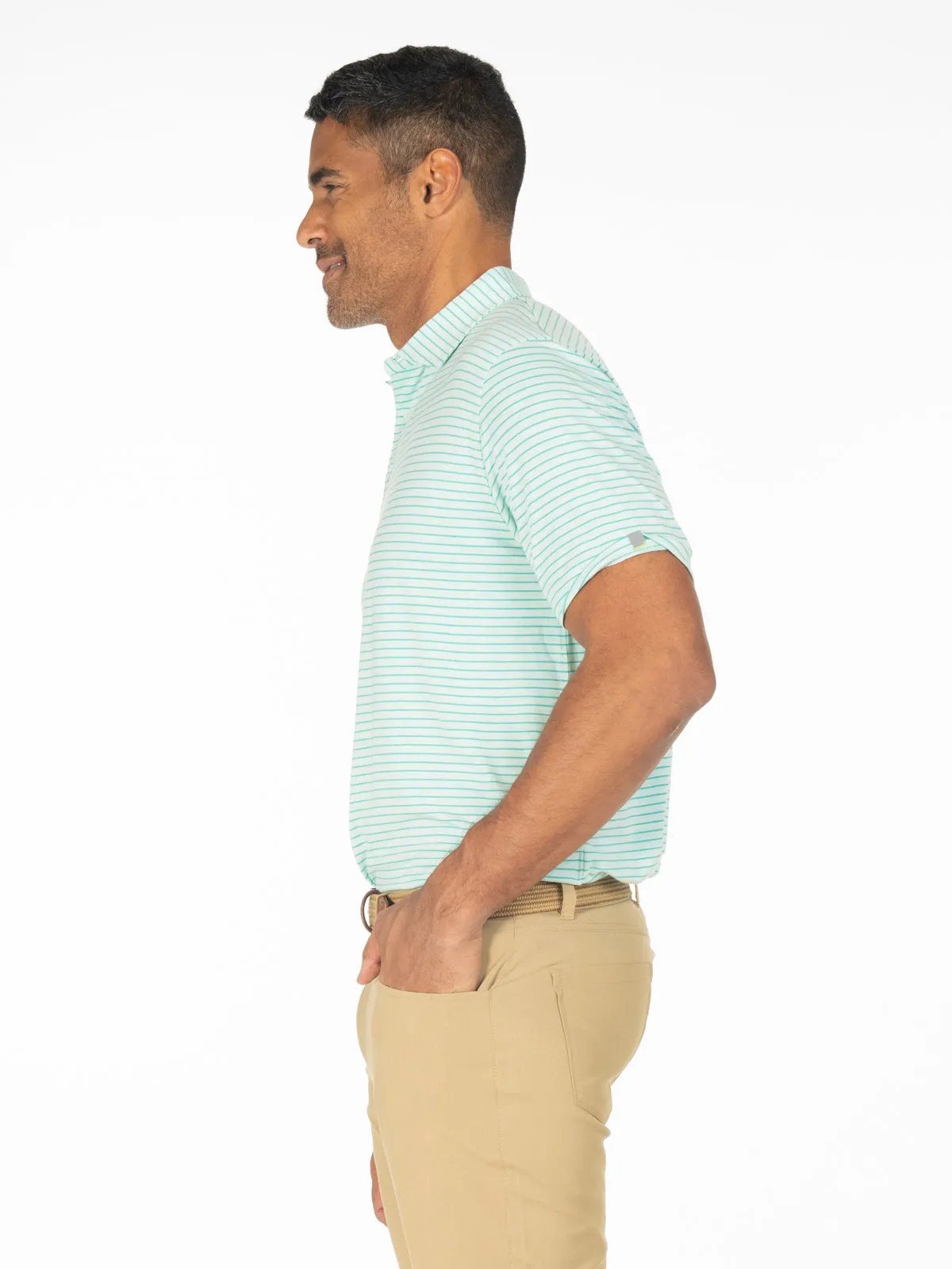 Cloud Golf Polo Brookline Stripe