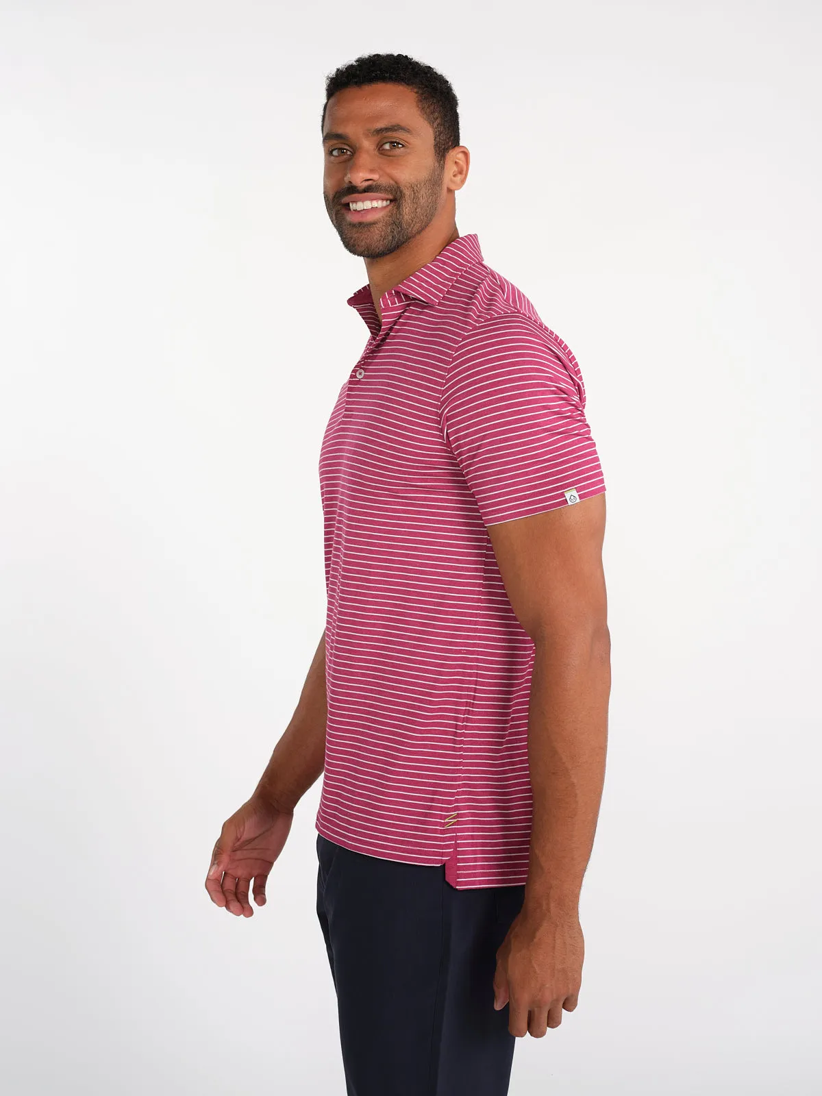 Cloud Golf Polo Brookline Stripe