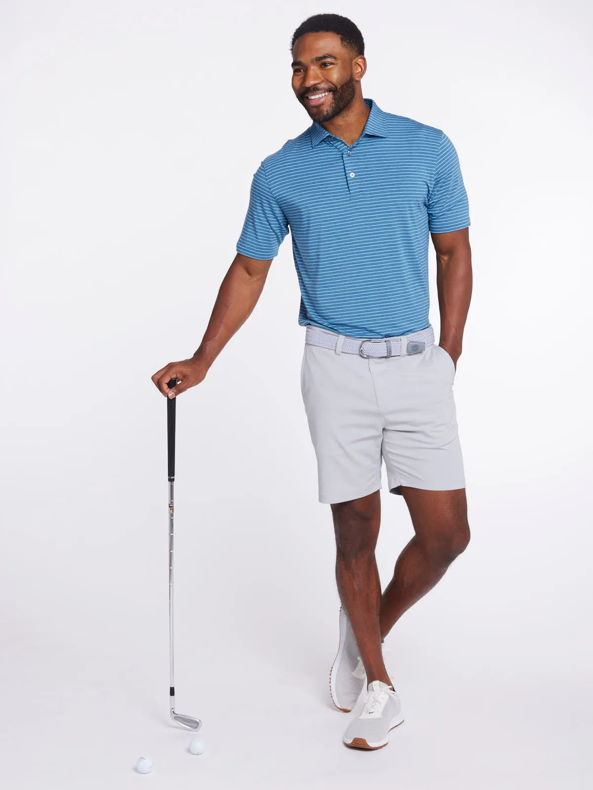 Cloud Golf Polo Brookline Stripe