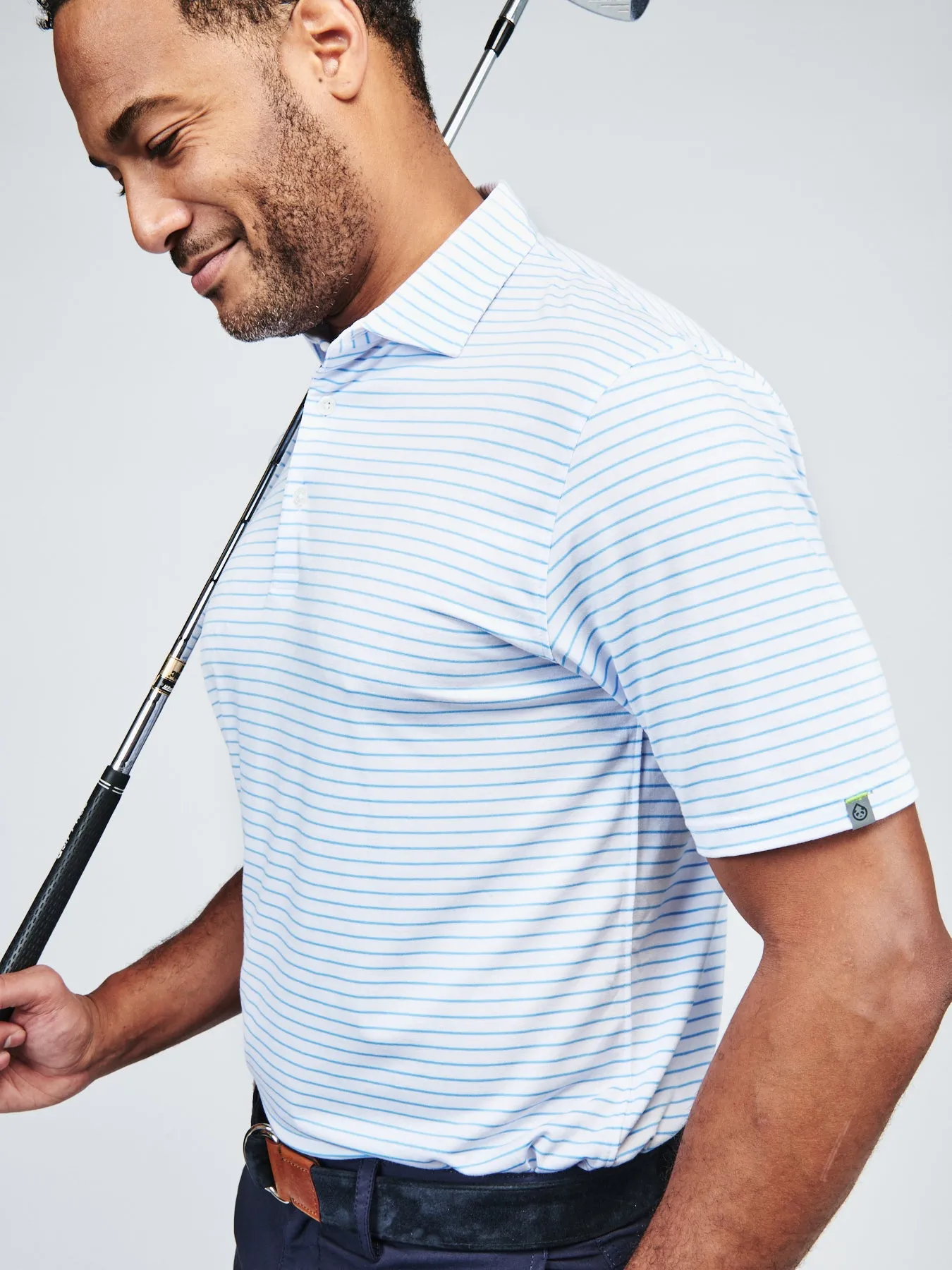 Cloud Golf Polo Brookline Stripe