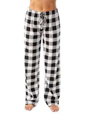 Contrast Plaid Long Pants