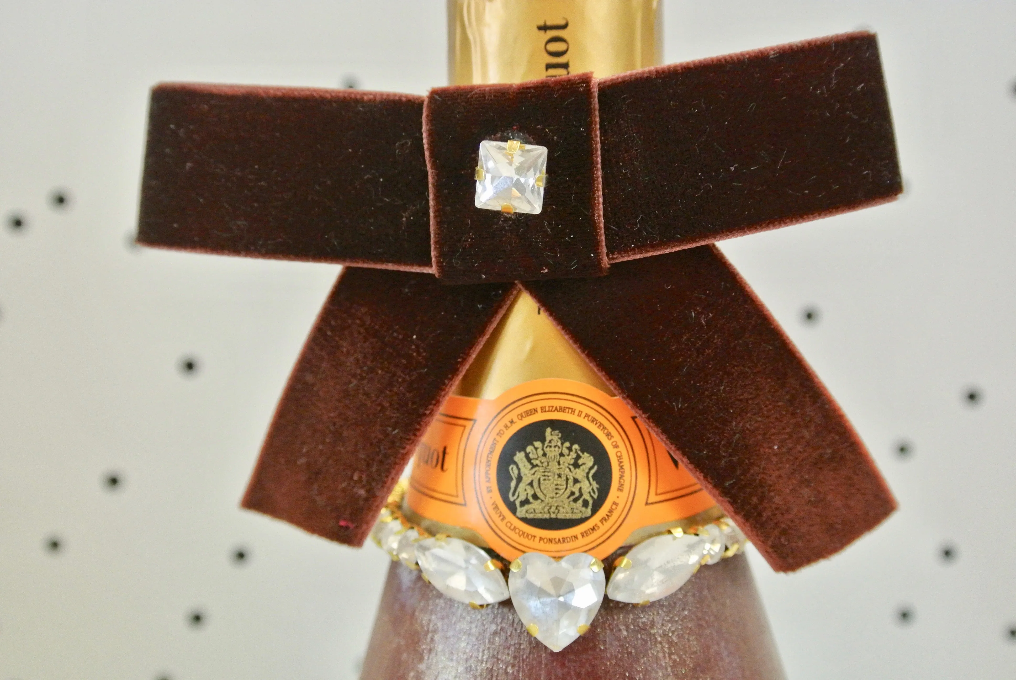 Custom 2021 Holiday-Inspired Veuve Clicquot Bottle "Big Jewel Energy"