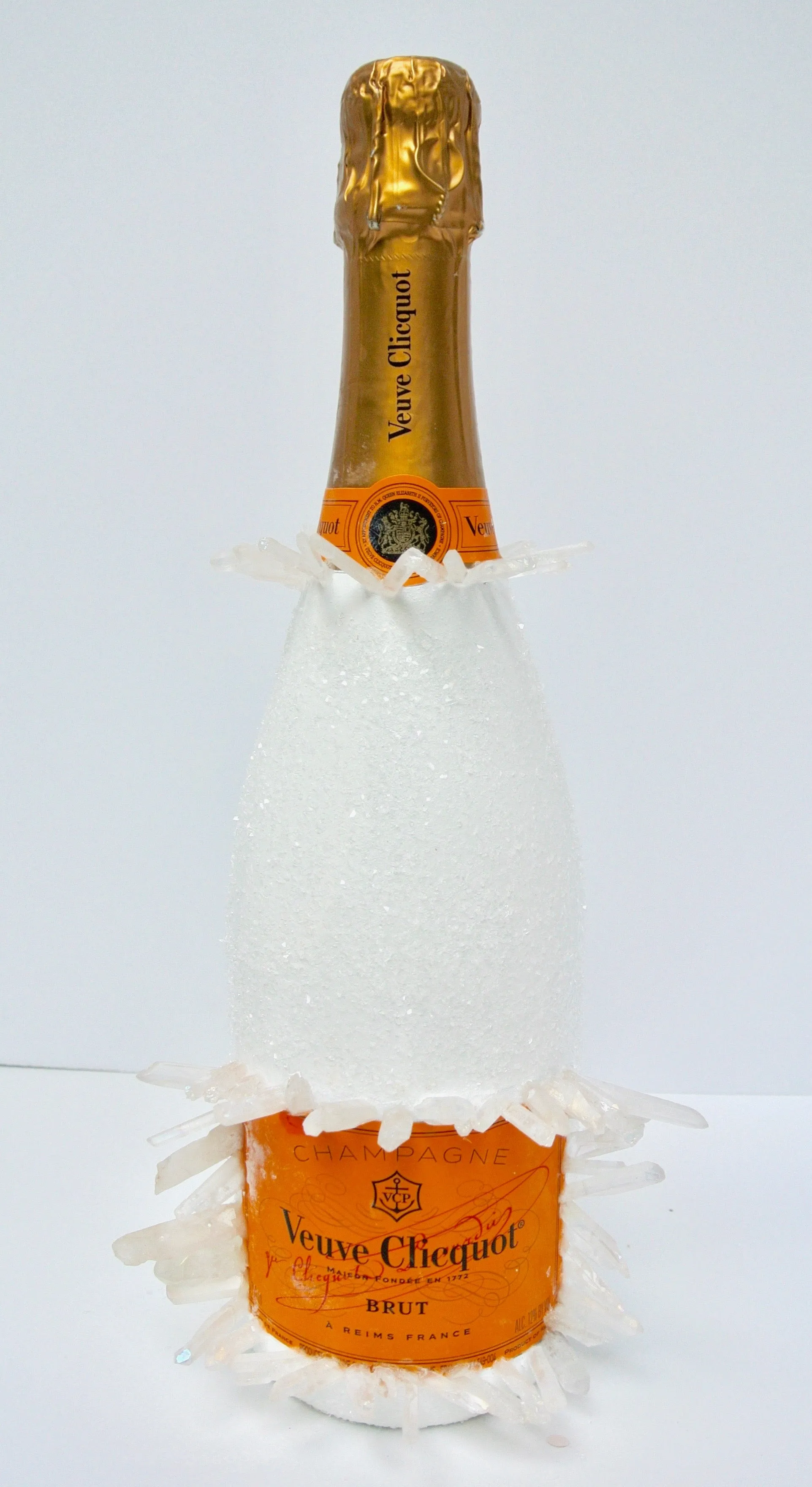 Custom Angel Quartz Veuve Clicquot Champagne Bottle