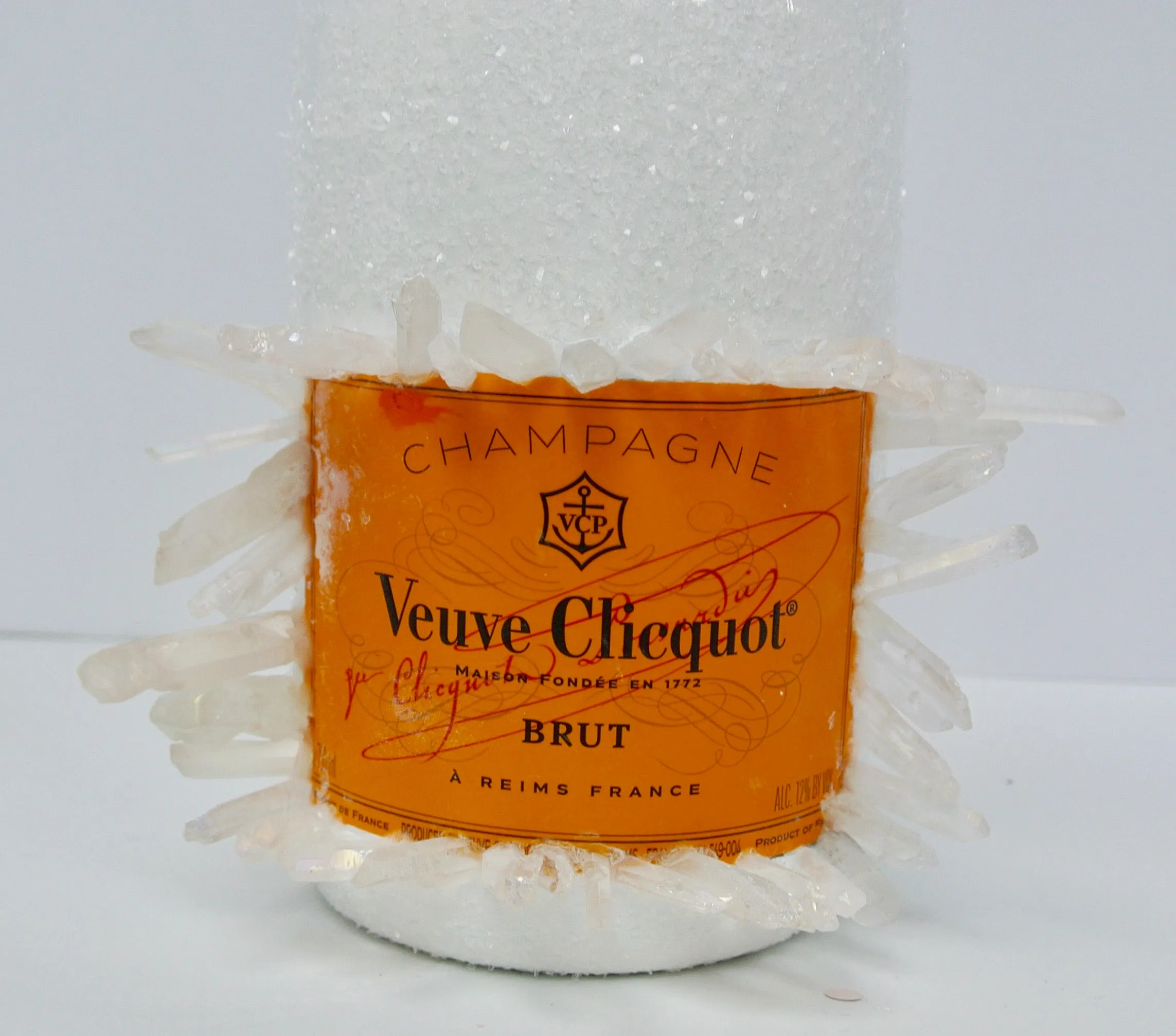 Custom Angel Quartz Veuve Clicquot Champagne Bottle