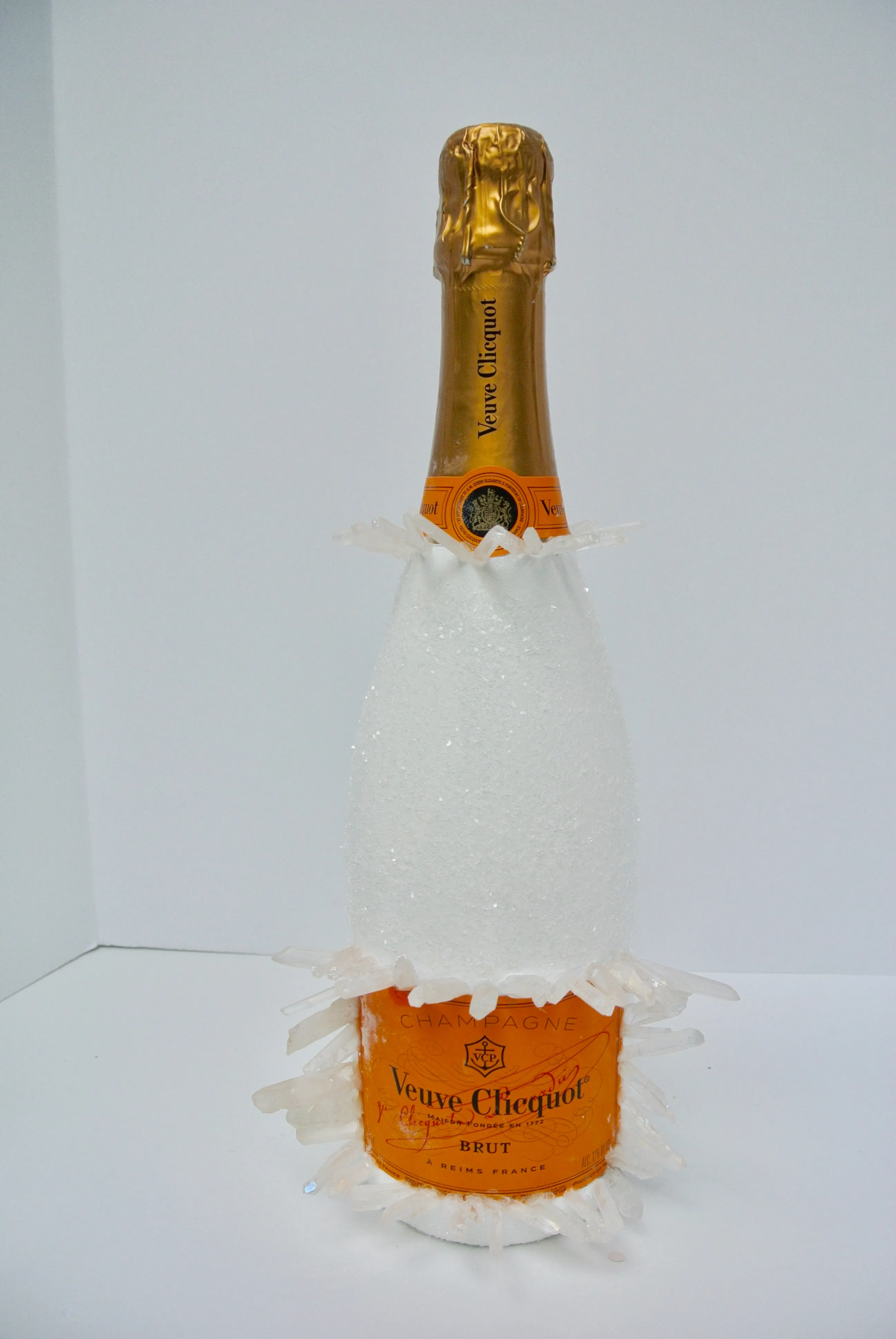 Custom Angel Quartz Veuve Clicquot Champagne Bottle