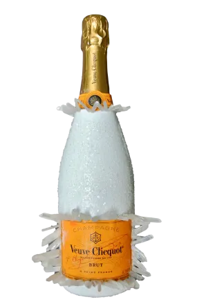 Custom Angel Quartz Veuve Clicquot Champagne Bottle