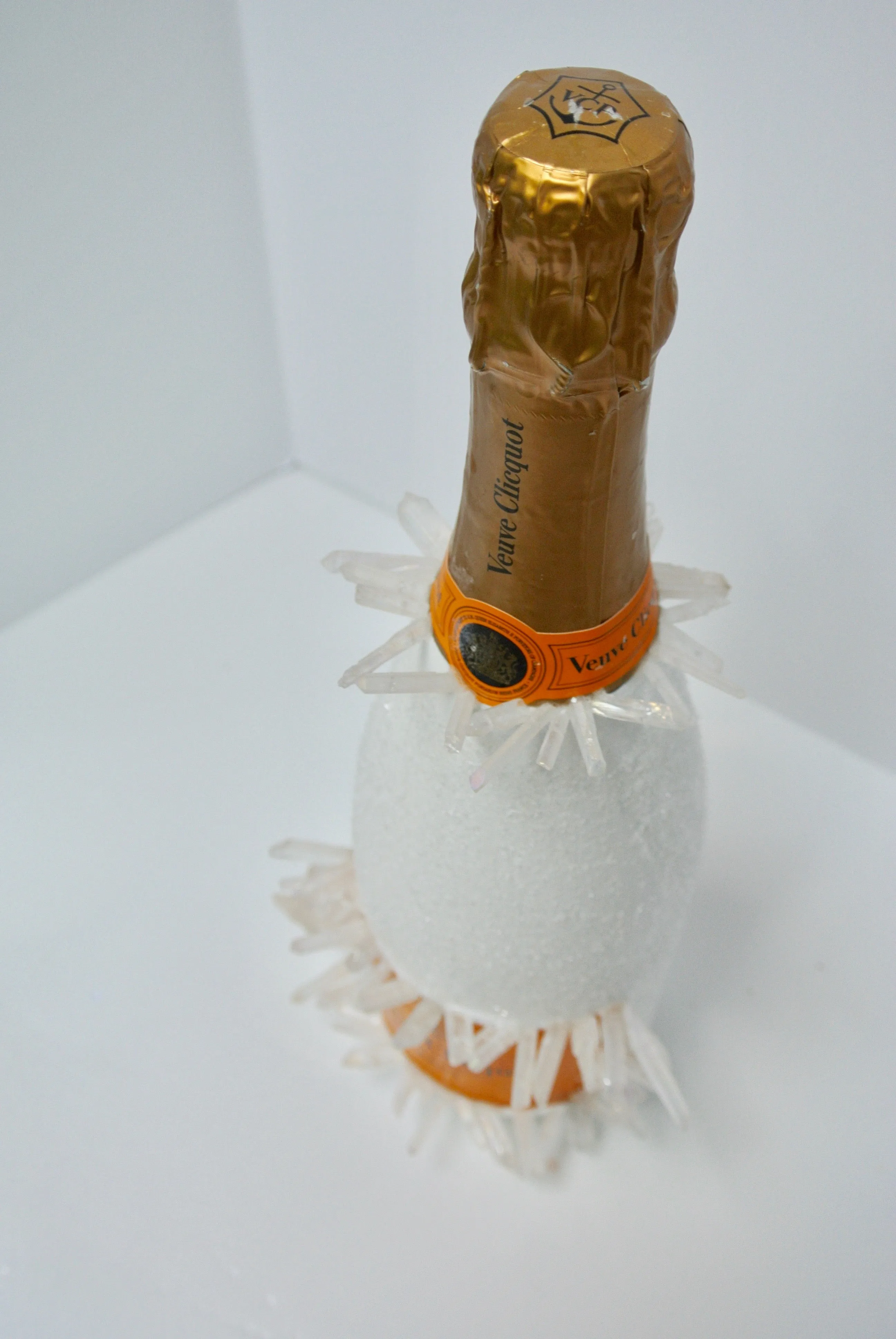 Custom Angel Quartz Veuve Clicquot Champagne Bottle