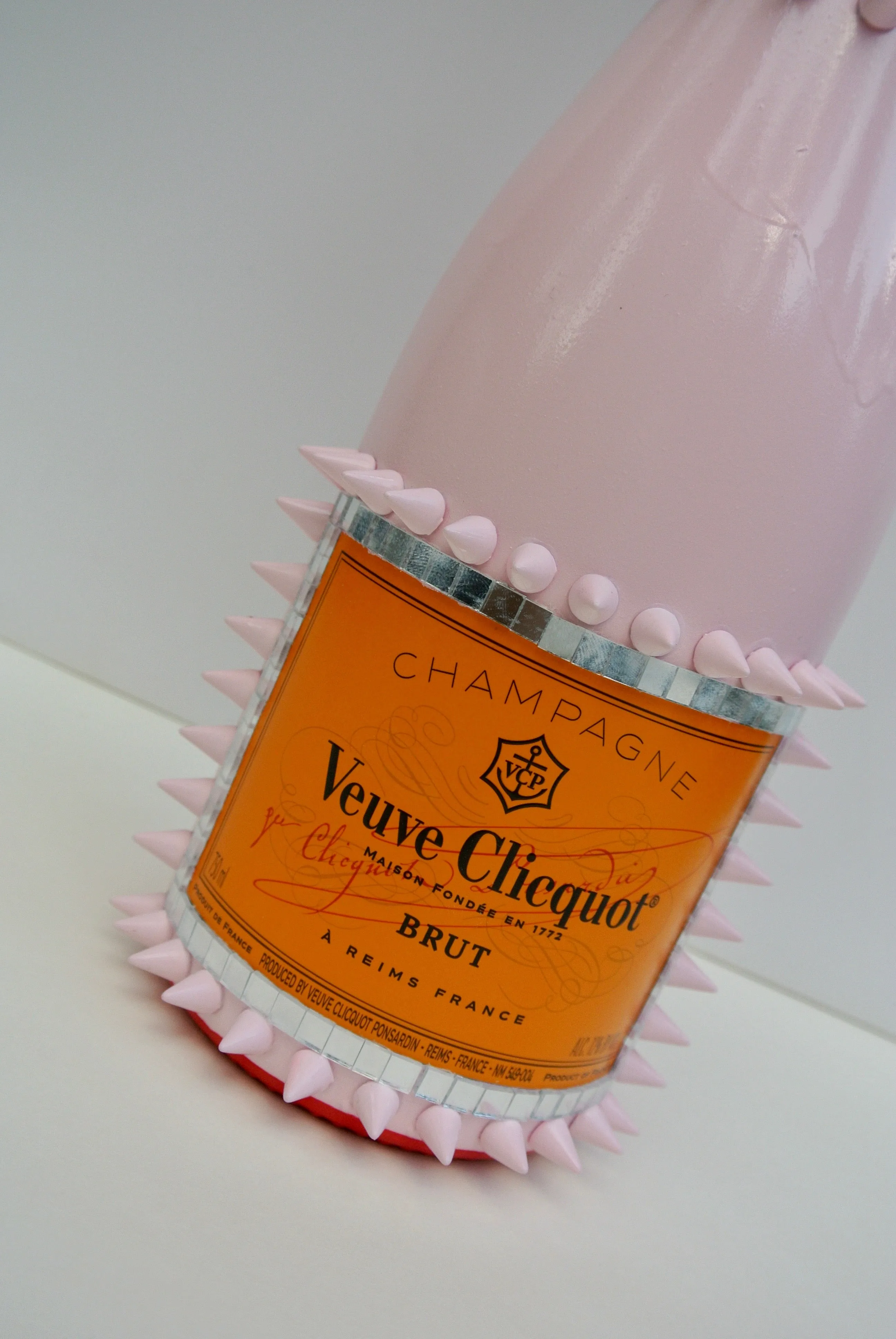 Custom Pink Louboutin "Follies" Veuve Clicquot Bottle