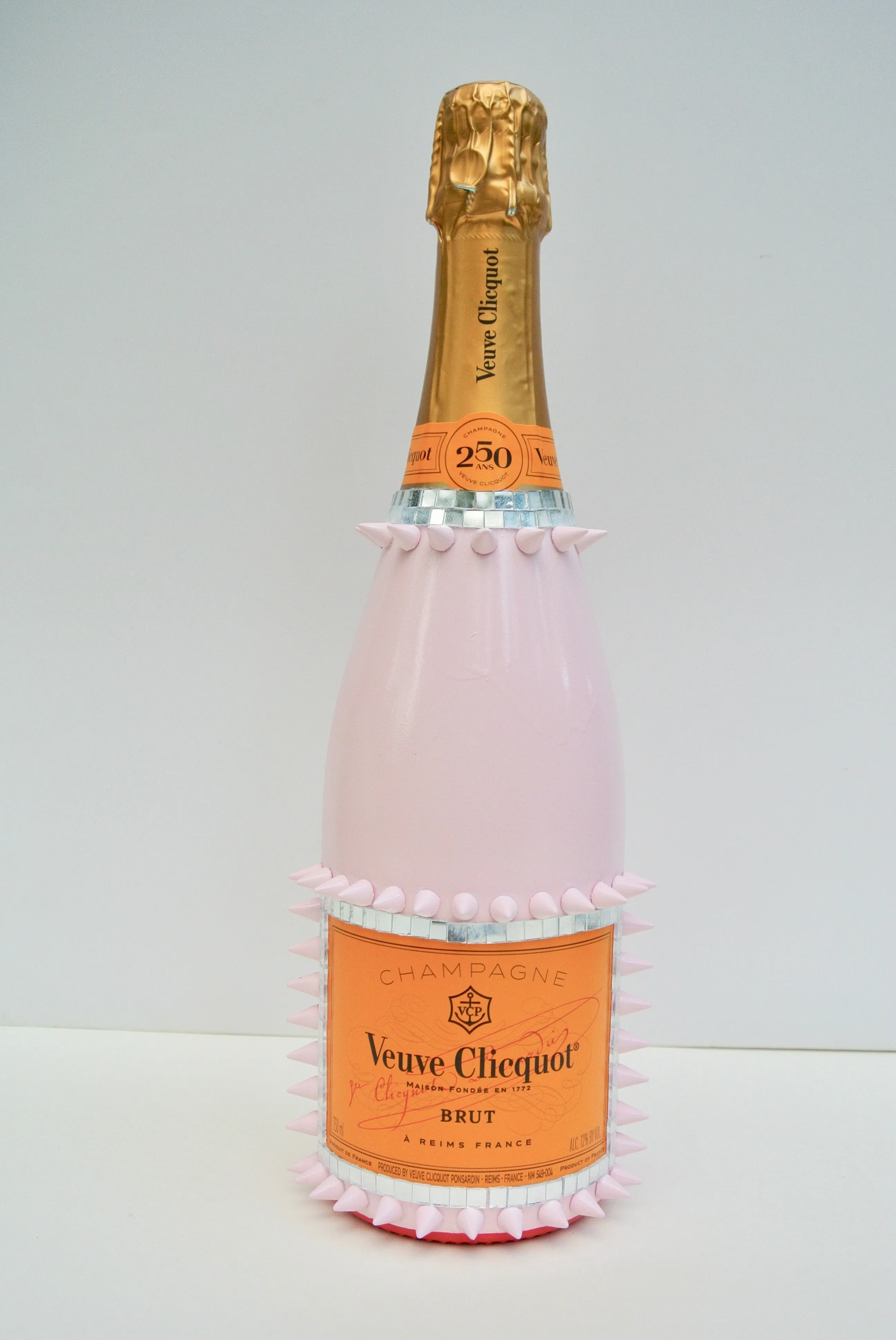 Custom Pink Louboutin "Follies" Veuve Clicquot Bottle