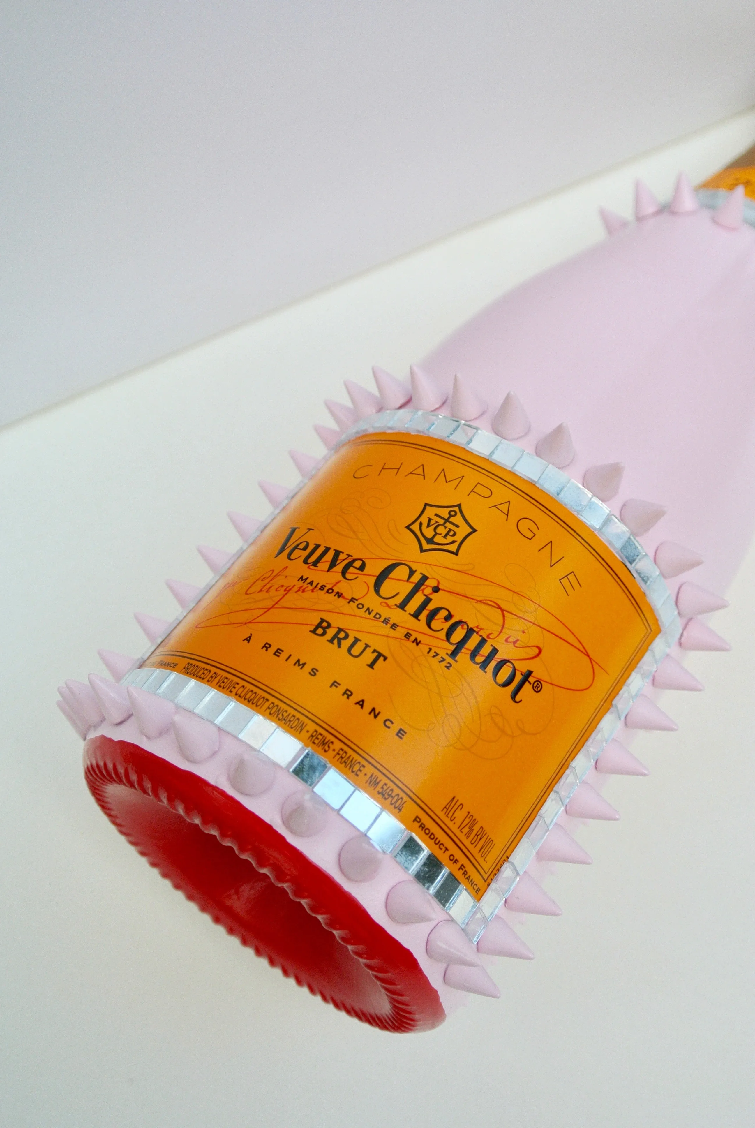 Custom Pink Louboutin "Follies" Veuve Clicquot Bottle