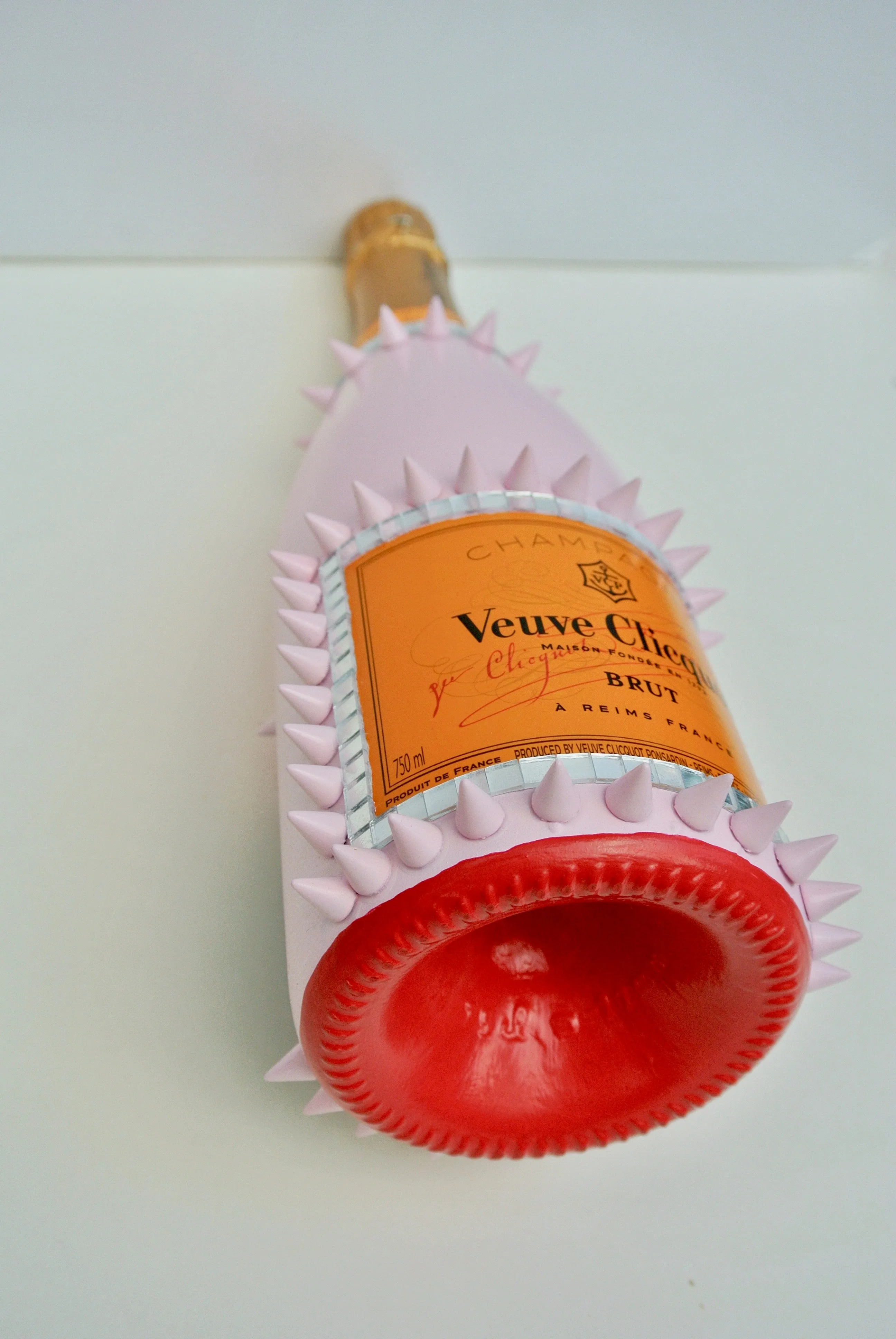 Custom Pink Louboutin "Follies" Veuve Clicquot Bottle