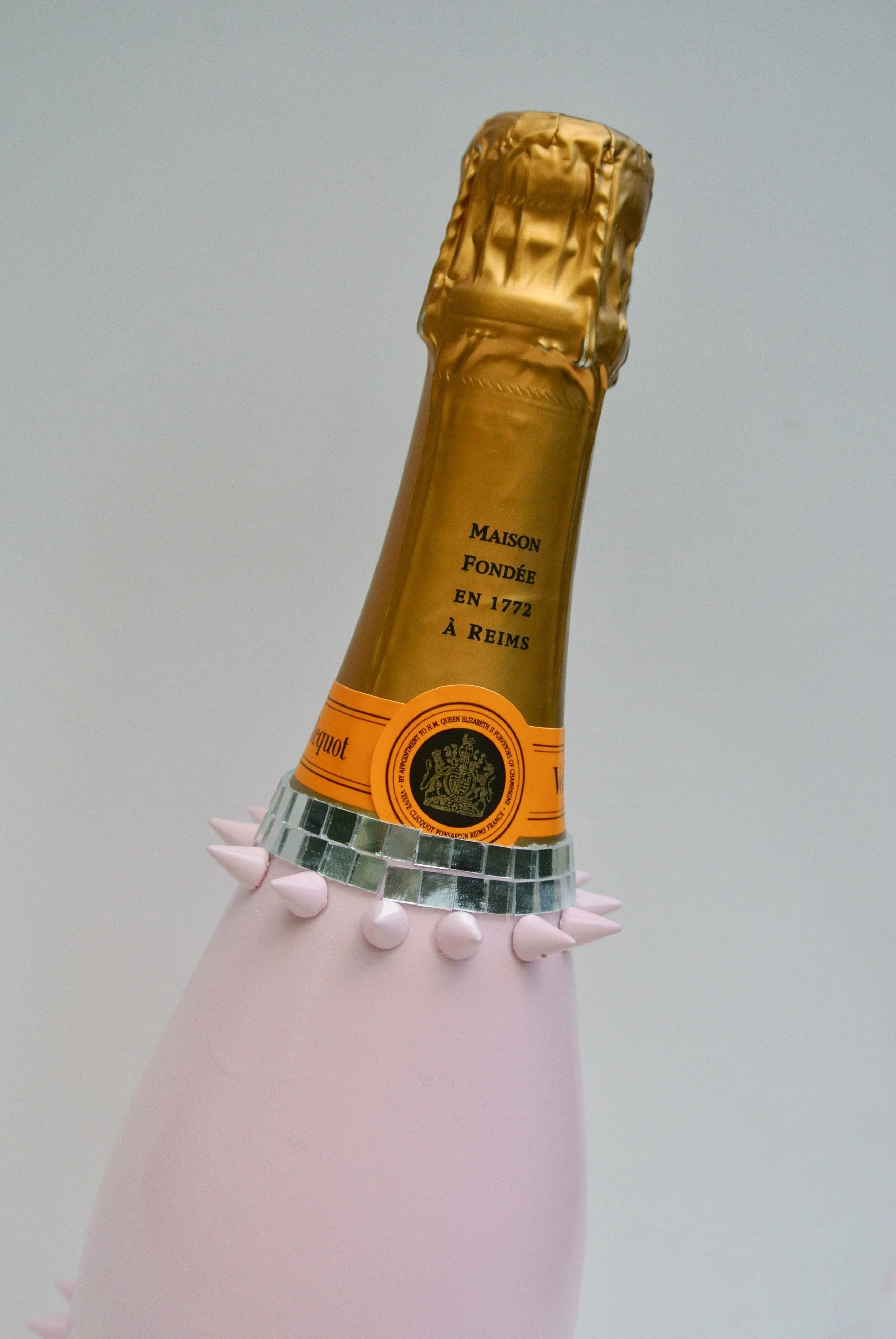 Custom Pink Louboutin "Follies" Veuve Clicquot Bottle