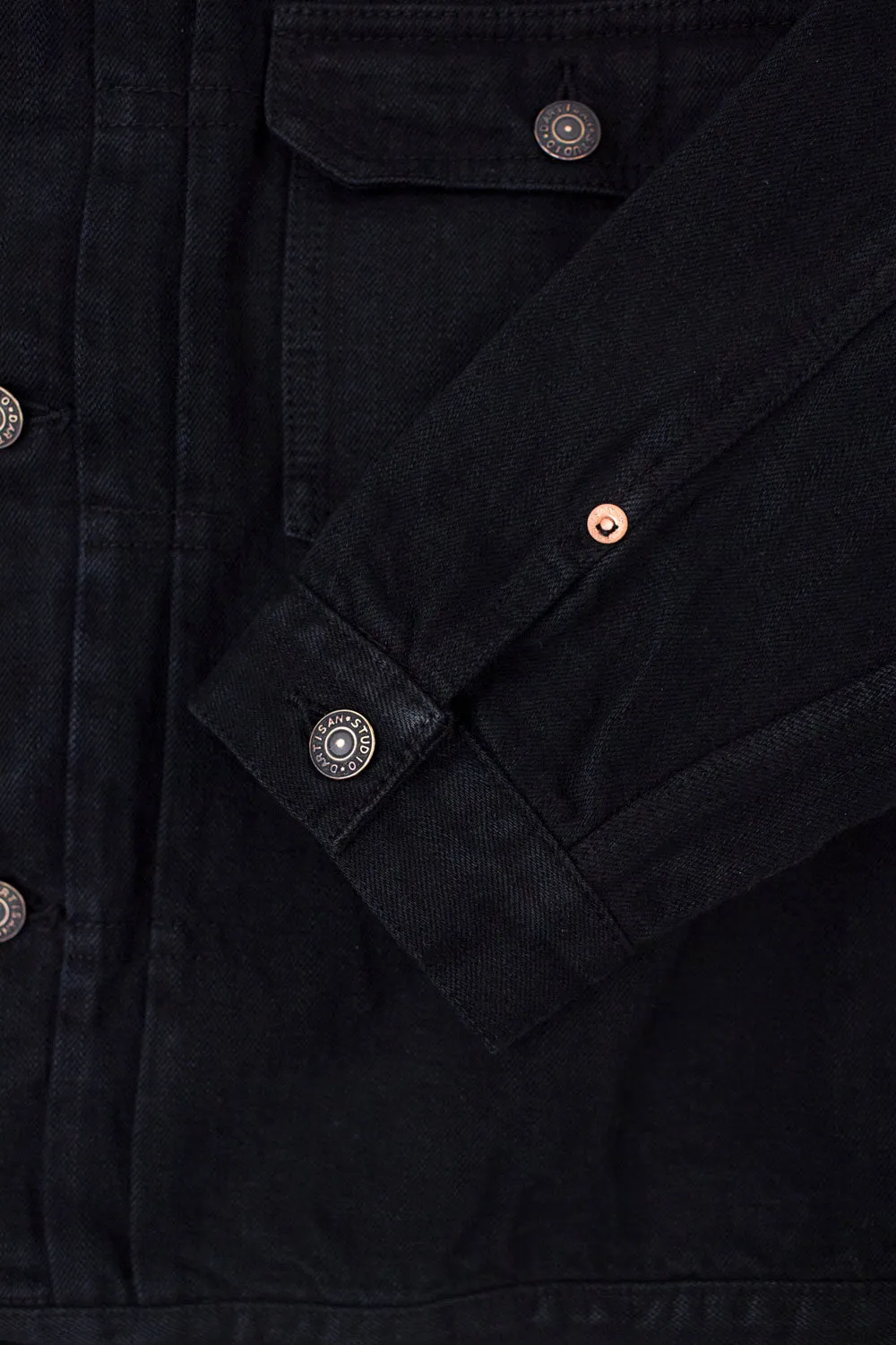 D4561 - 14oz "Kurozome" Selvedge Denim Type 2 Jacket - Black