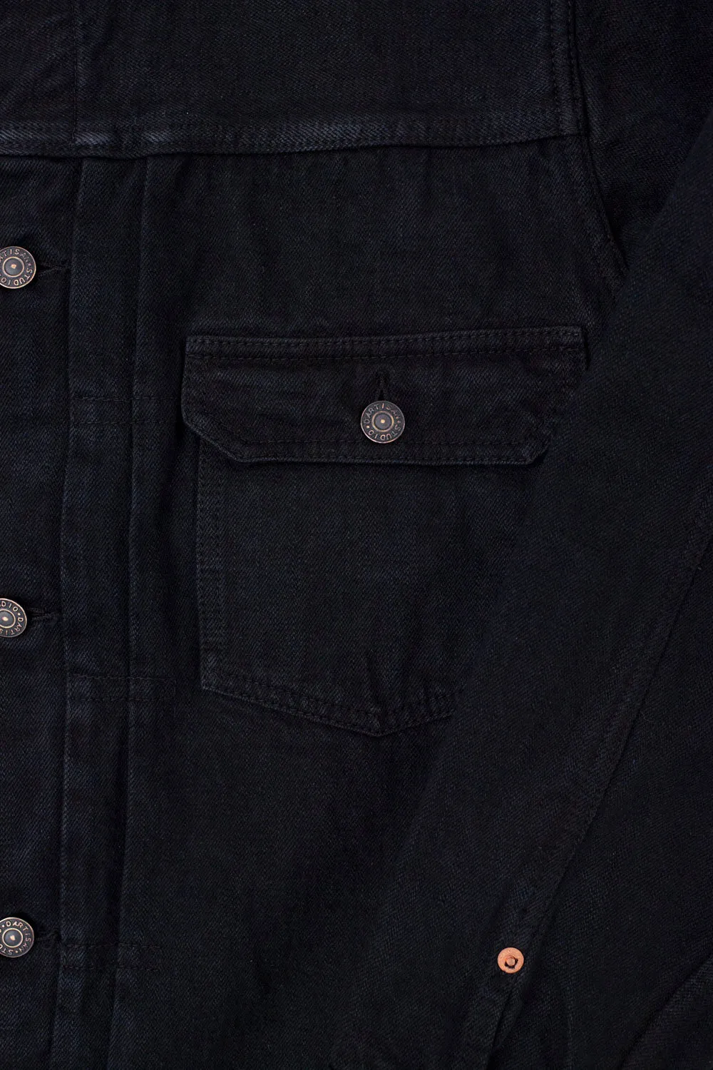 D4561 - 14oz "Kurozome" Selvedge Denim Type 2 Jacket - Black