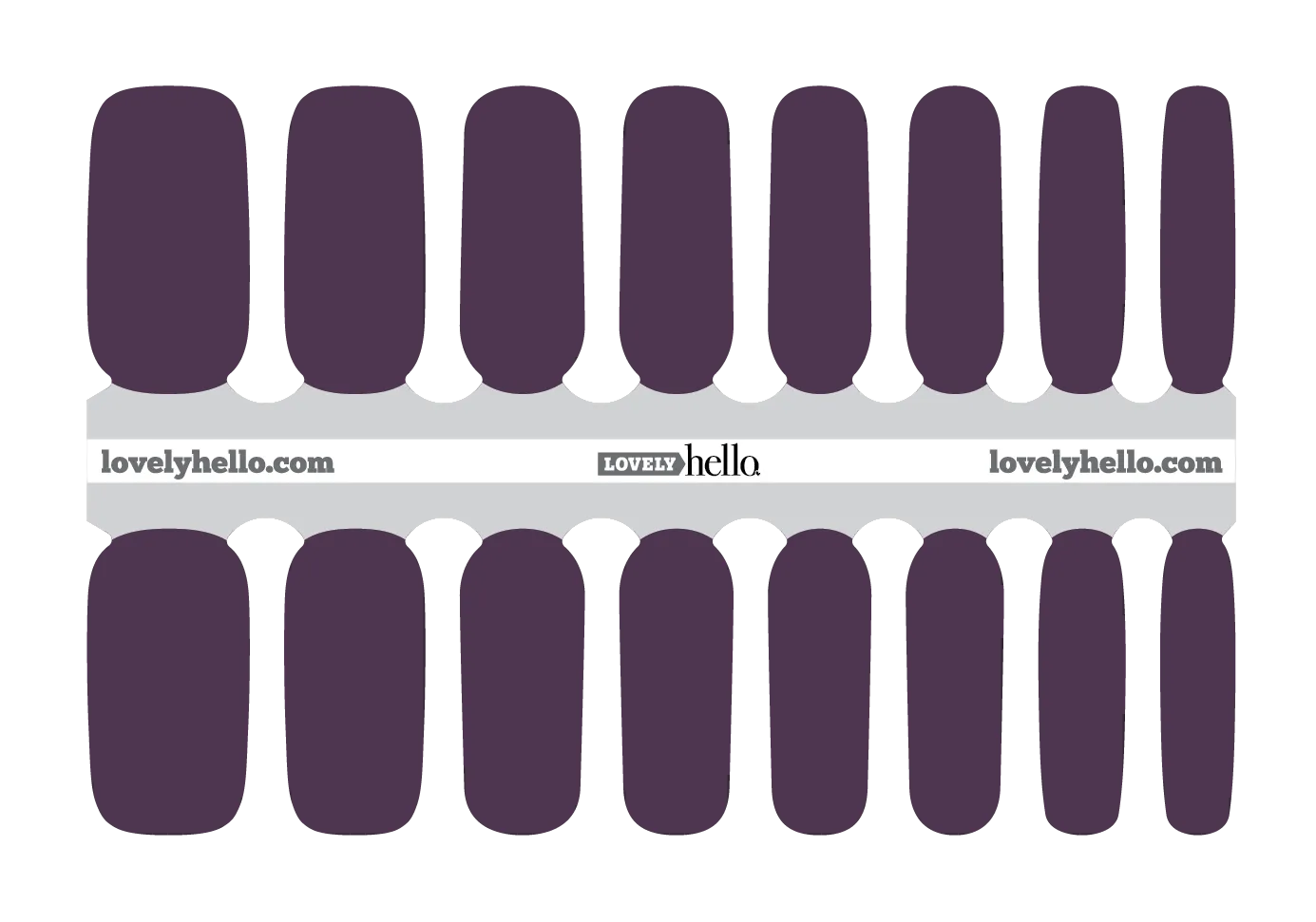 Deep Purple Nail Wrap