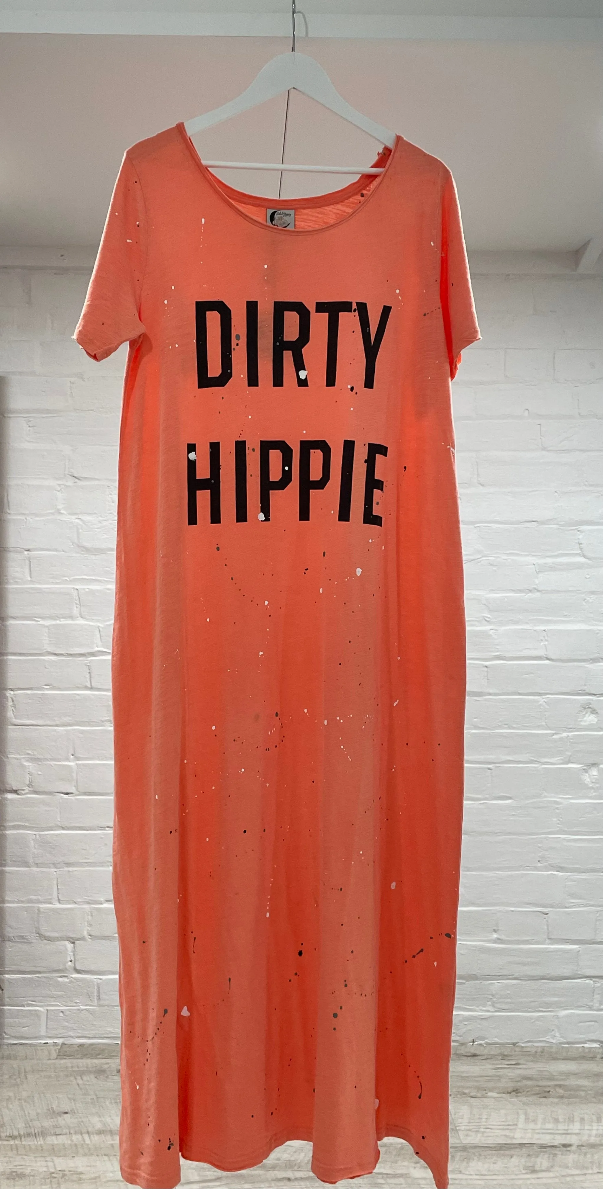 Dirty Hippie Dress in Vintage Tangerine