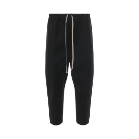 Drawstring Astaires Cropped Woven Pants in Black