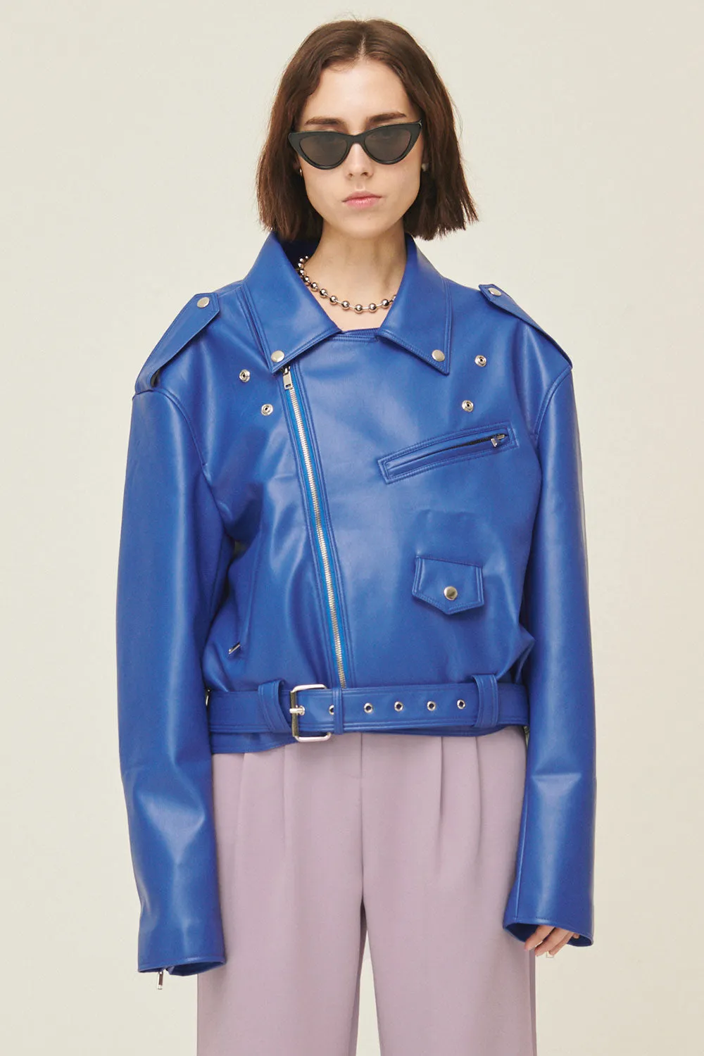 Emma Pleather Rider Jacket