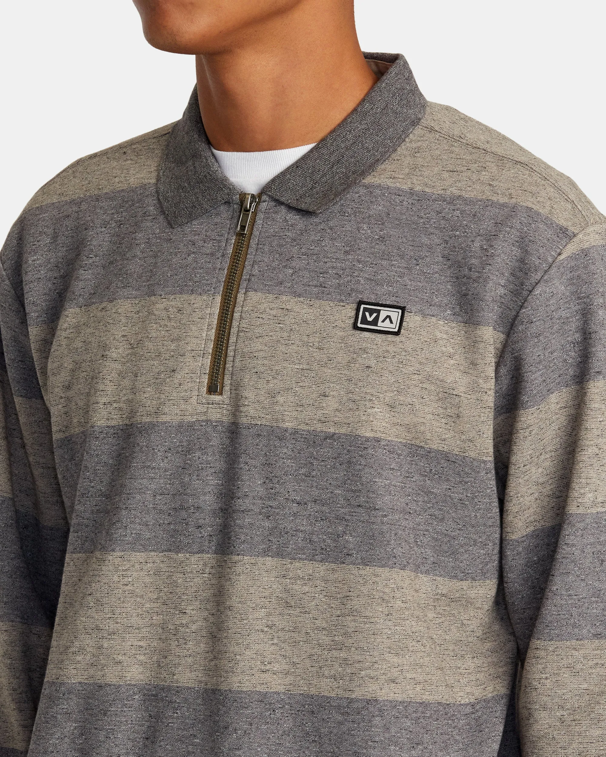 Eraser Half Zip Sweatshirt - Wood