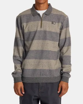 Eraser Half Zip Sweatshirt - Wood