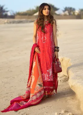 Farah Talib Aziz Luxury Lawn Collection  – Tulum Red