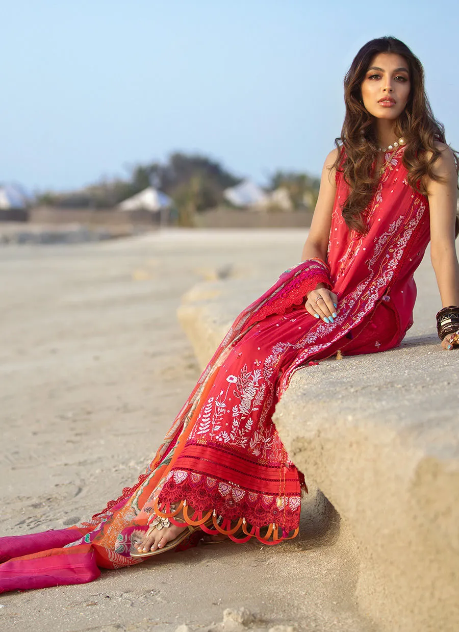 Farah Talib Aziz Luxury Lawn Collection  – Tulum Red