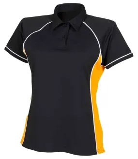 Finden and Hales Performance Piped Polo Shirt (Ladies)