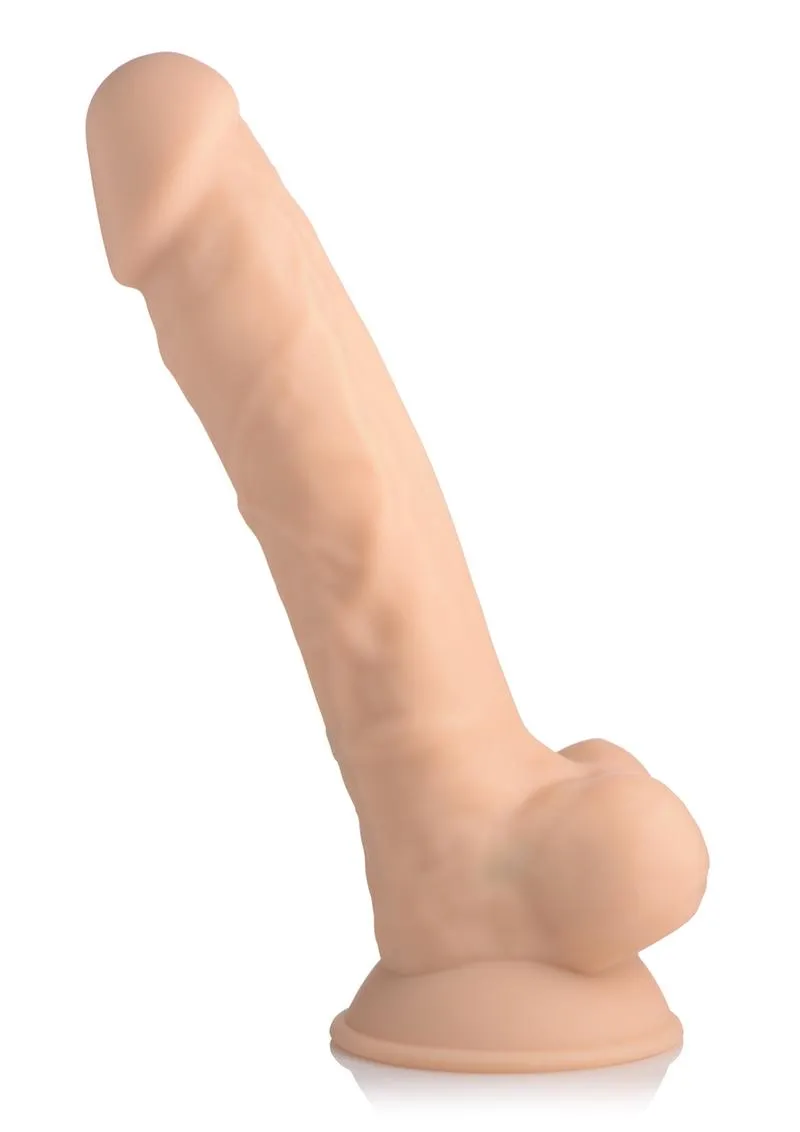 Fleshstixxx Silicone Rechargeable Vibrating Dong with Balls