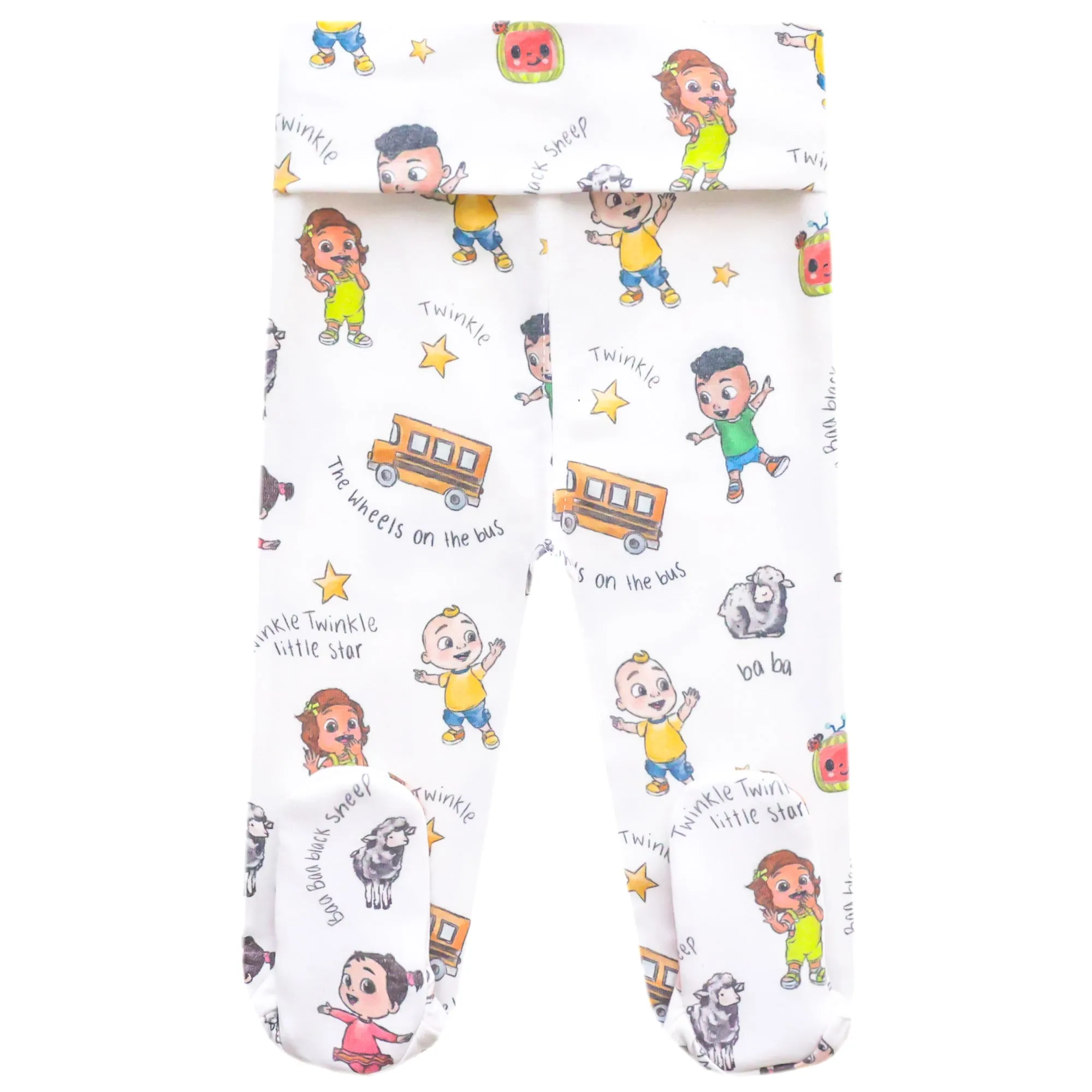 Footed Baby Pants - CoComelon Friends