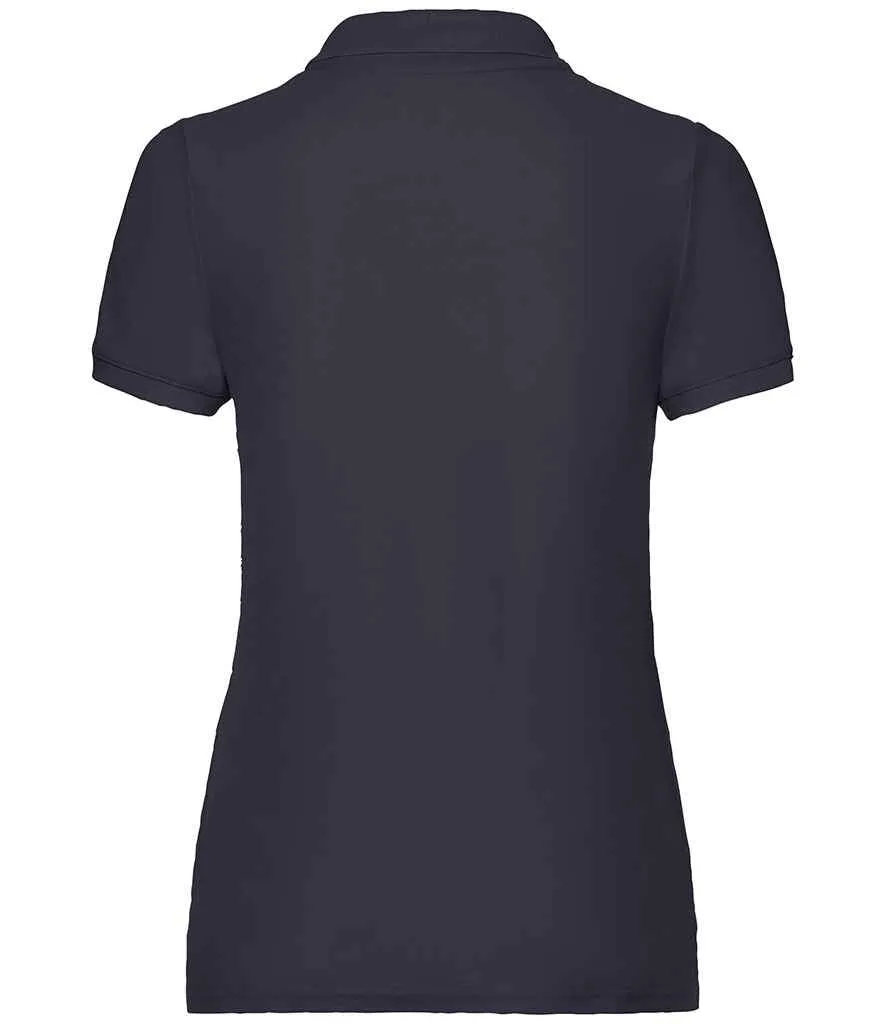 Fruit of the Loom Poly/Cotton Pique Polo Shirt (Ladies) - Dark Colours