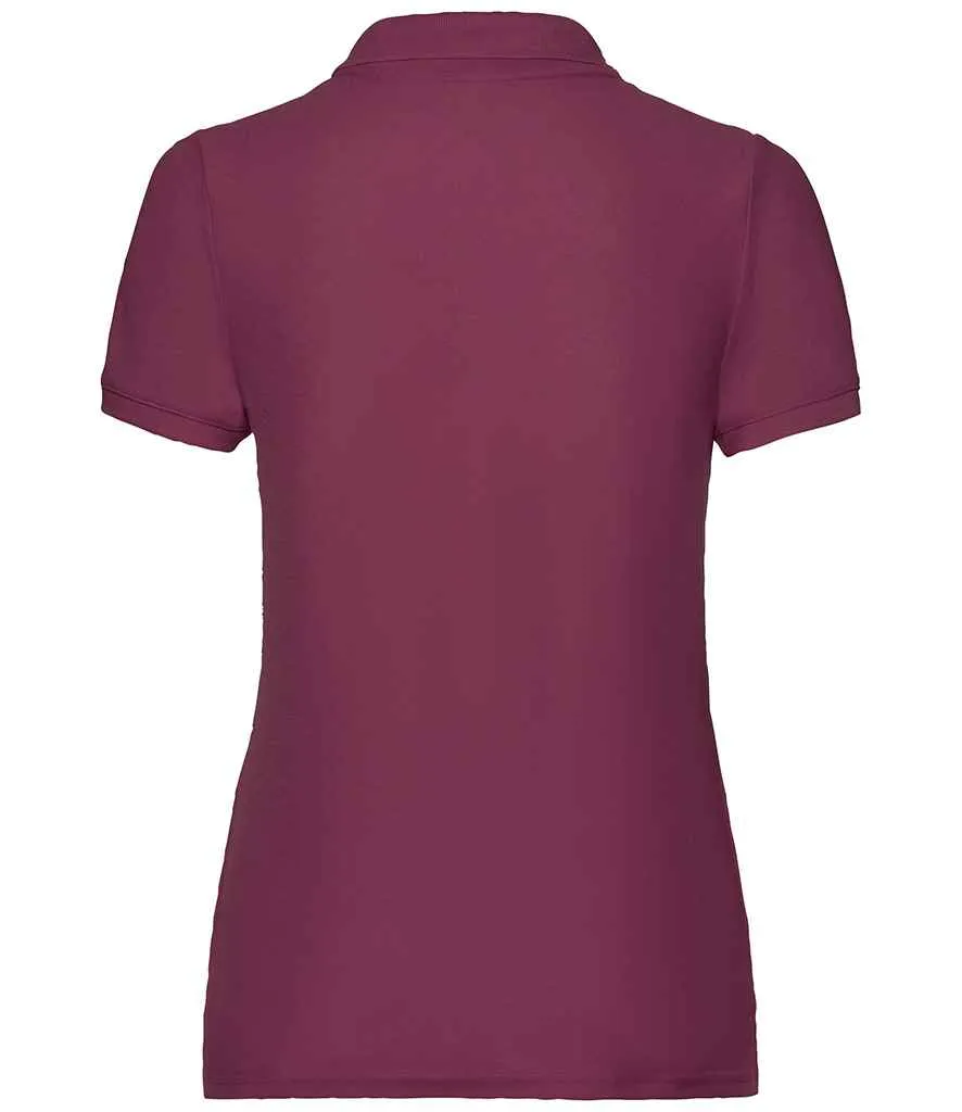 Fruit of the Loom Poly/Cotton Pique Polo Shirt (Ladies) - Dark Colours