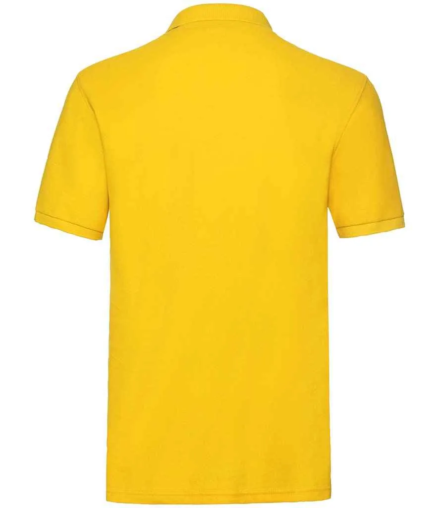 Fruit of the Loom Premium Cotton Pique Polo Shirt - Bright Colours