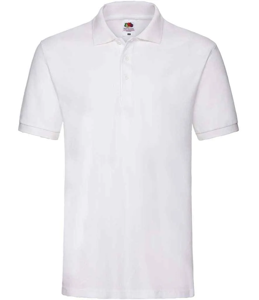 Fruit of the Loom Premium Cotton Pique Polo Shirt - Bright Colours