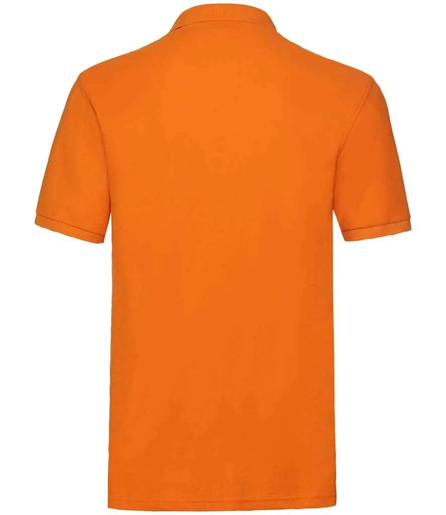 Fruit of the Loom Premium Cotton Pique Polo Shirt - Bright Colours