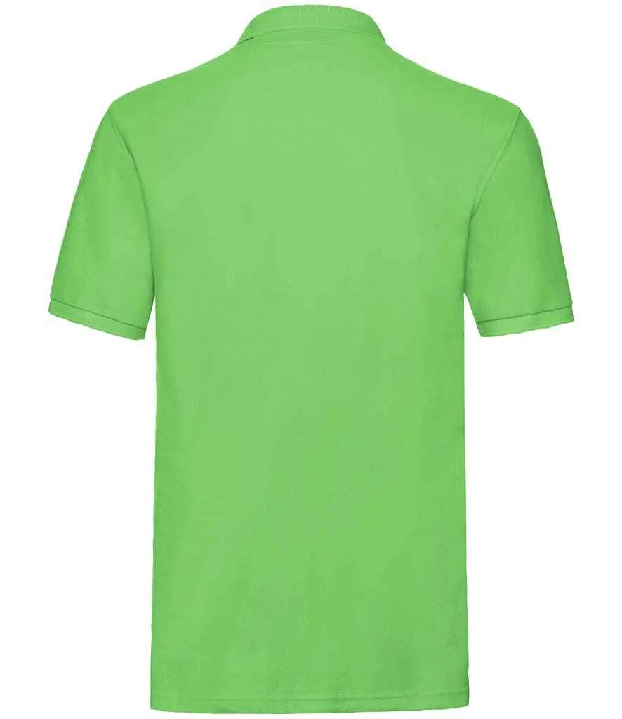 Fruit of the Loom Premium Cotton Pique Polo Shirt - Bright Colours