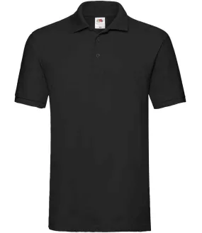 Fruit of the Loom Premium Cotton Pique Polo Shirt - Dark Colours