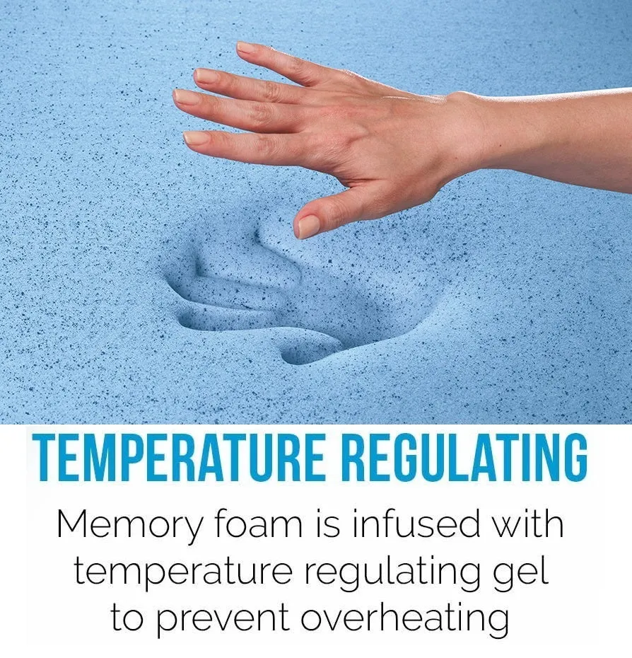 Gel Memory Foam King Mattress with Temperature Regulation