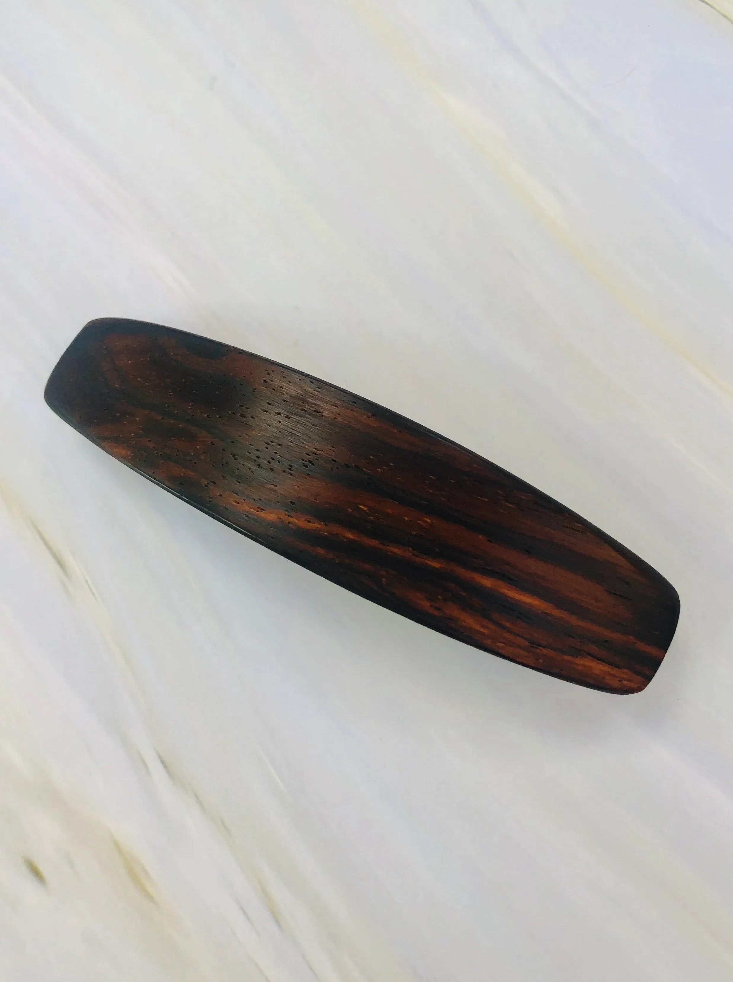 Hair Clip for Women Medium Cocobolo Rosewood Wood Hair Barrette for long hair