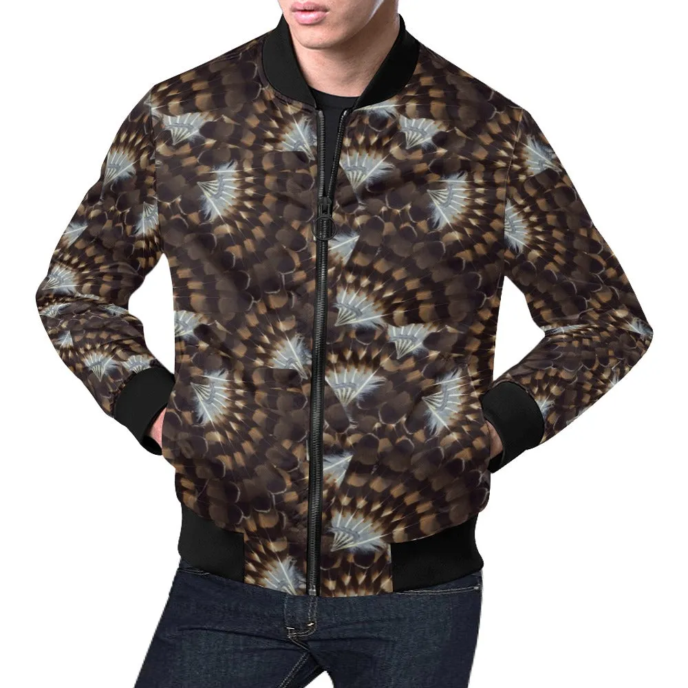 Hawk Feathers Bomber Jacket for Men